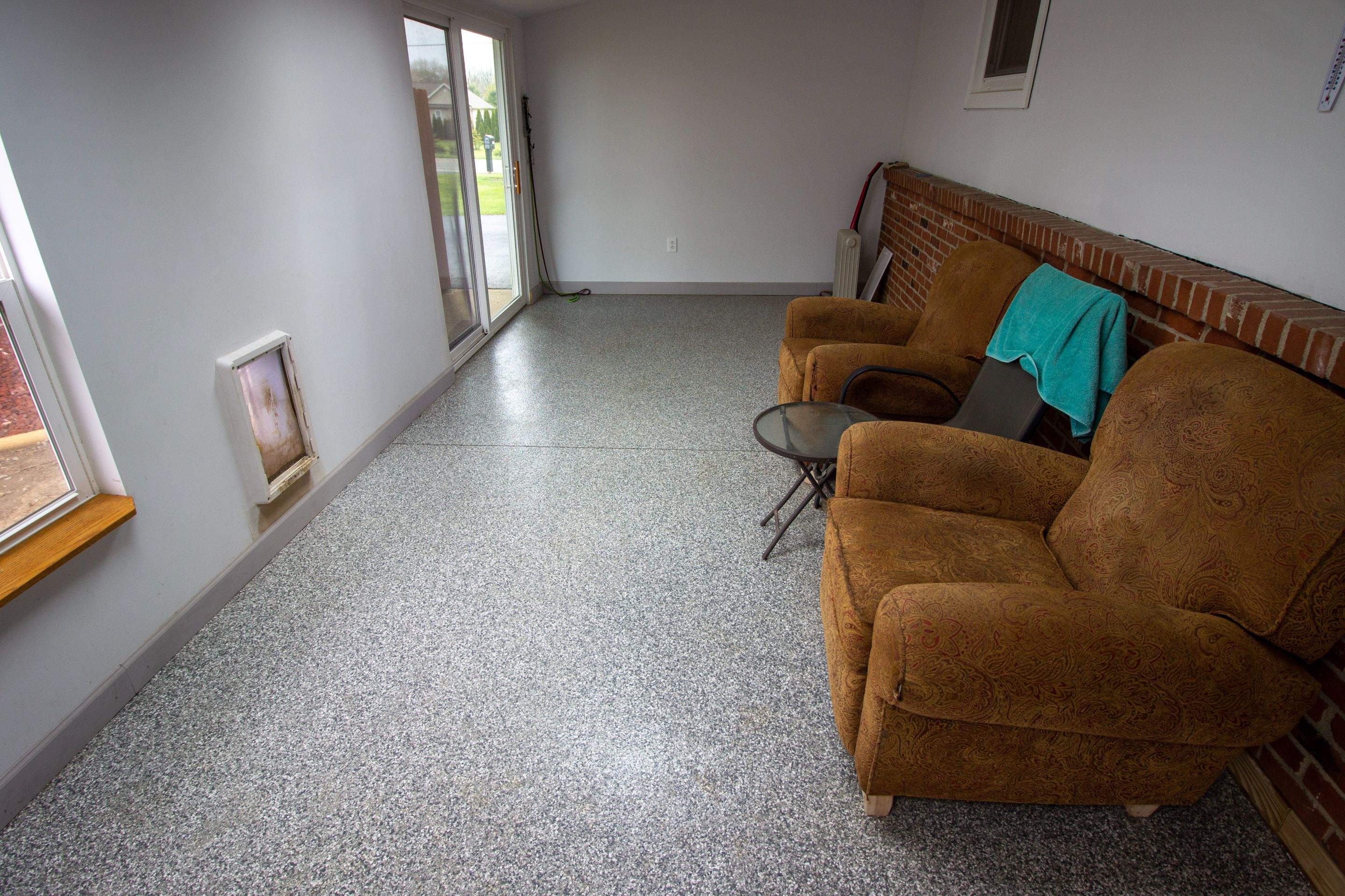 Sunroom Installation using Granite by Your1DayFloor.com