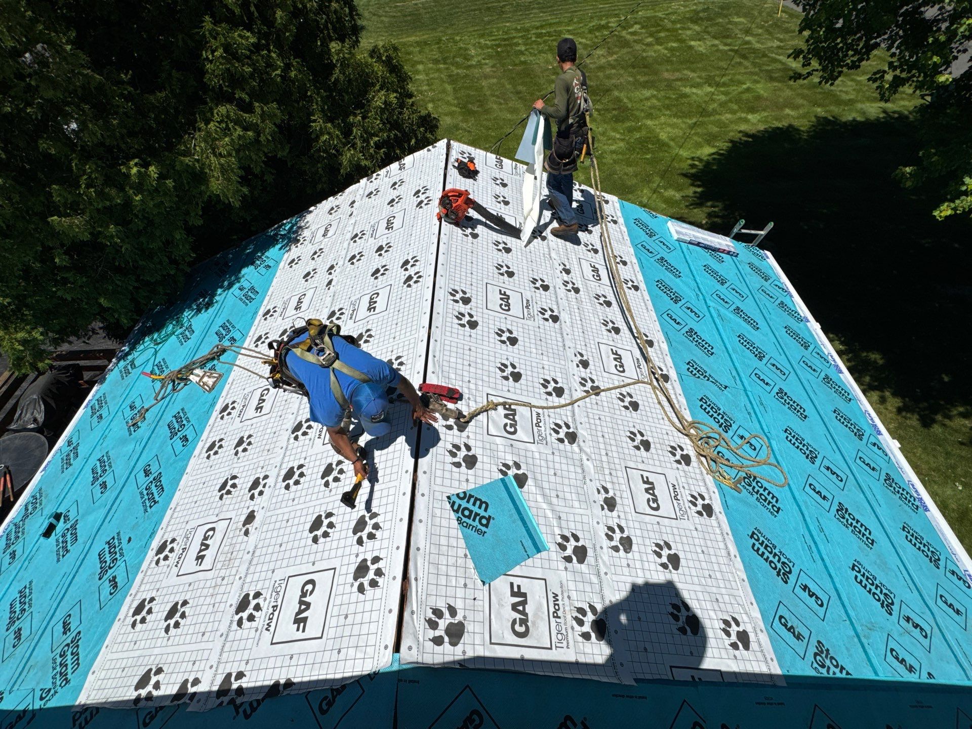 Beautiful new asphalt shingles on a roof in Vernon! by DiGiorgi Roofing and Siding Inc