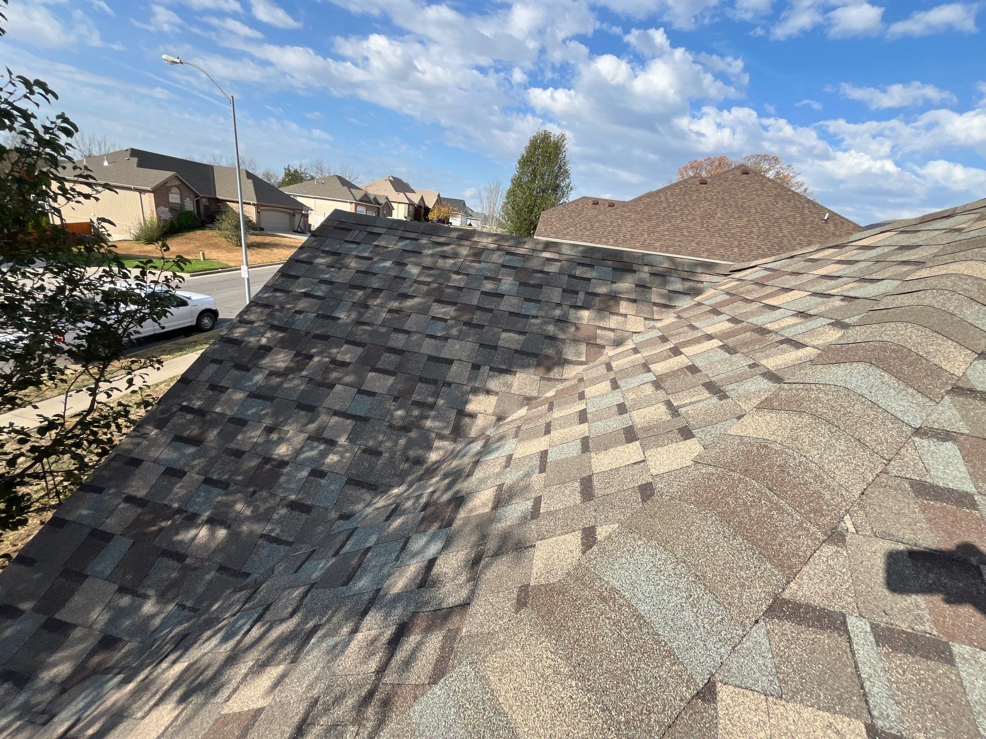 Residential Roofing + Downspouts & Gutter Guards Install  by Titan Commercial & Residential Roofing 