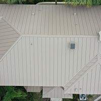 24ga 1.5" Mechanical Seam Buckskin  by Total Roofing System The Metal Roof Experts