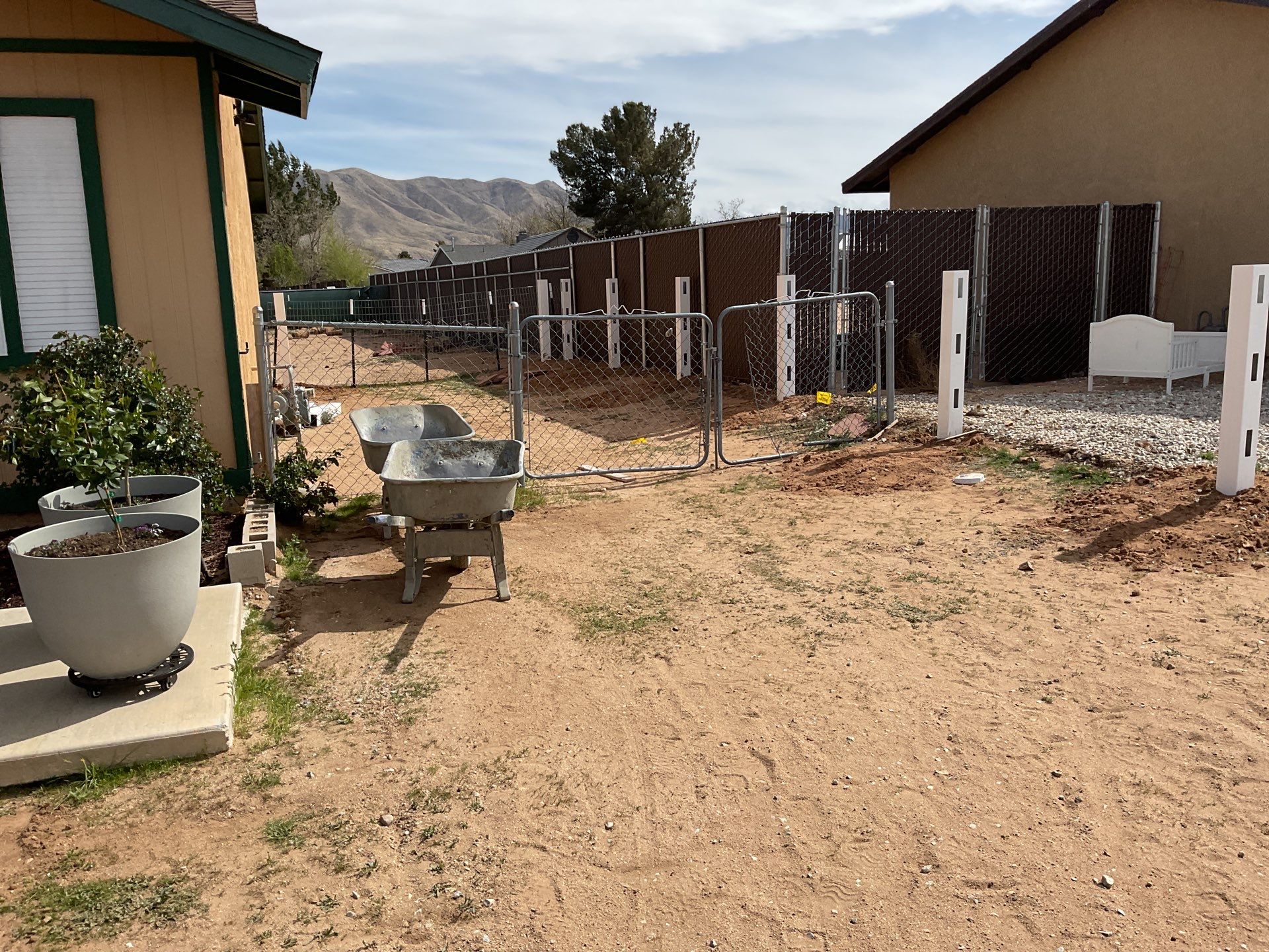 Fence Installation using Ranch Style Vinyl by Fence Guys Inc.