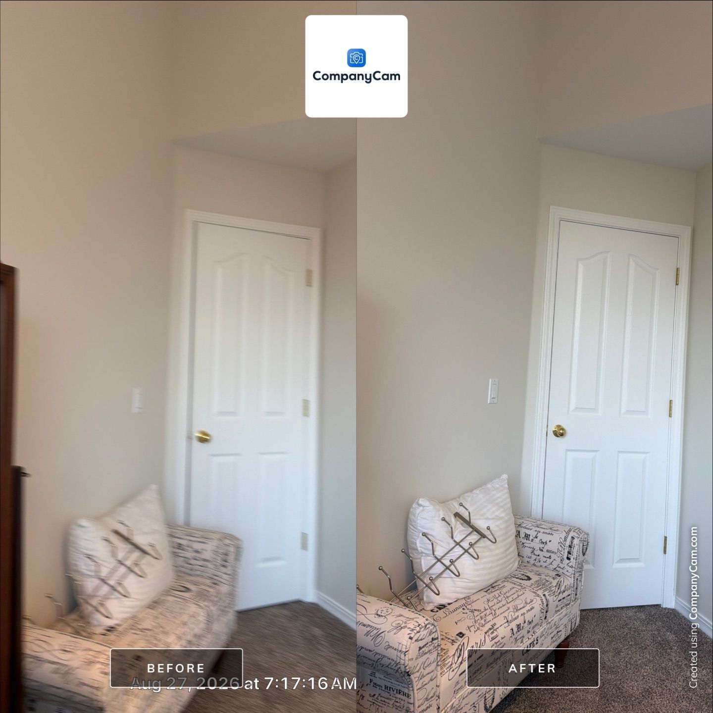 Residential Interior Door Replacement and Window Leak Repair in Draper by CompanyCam Sales Demo
