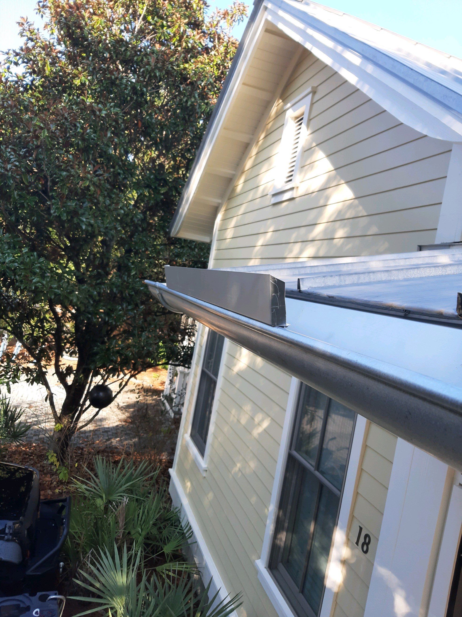 Gutter Installation using Galvalume Half Round Seamless Gutters by Gutter Professors