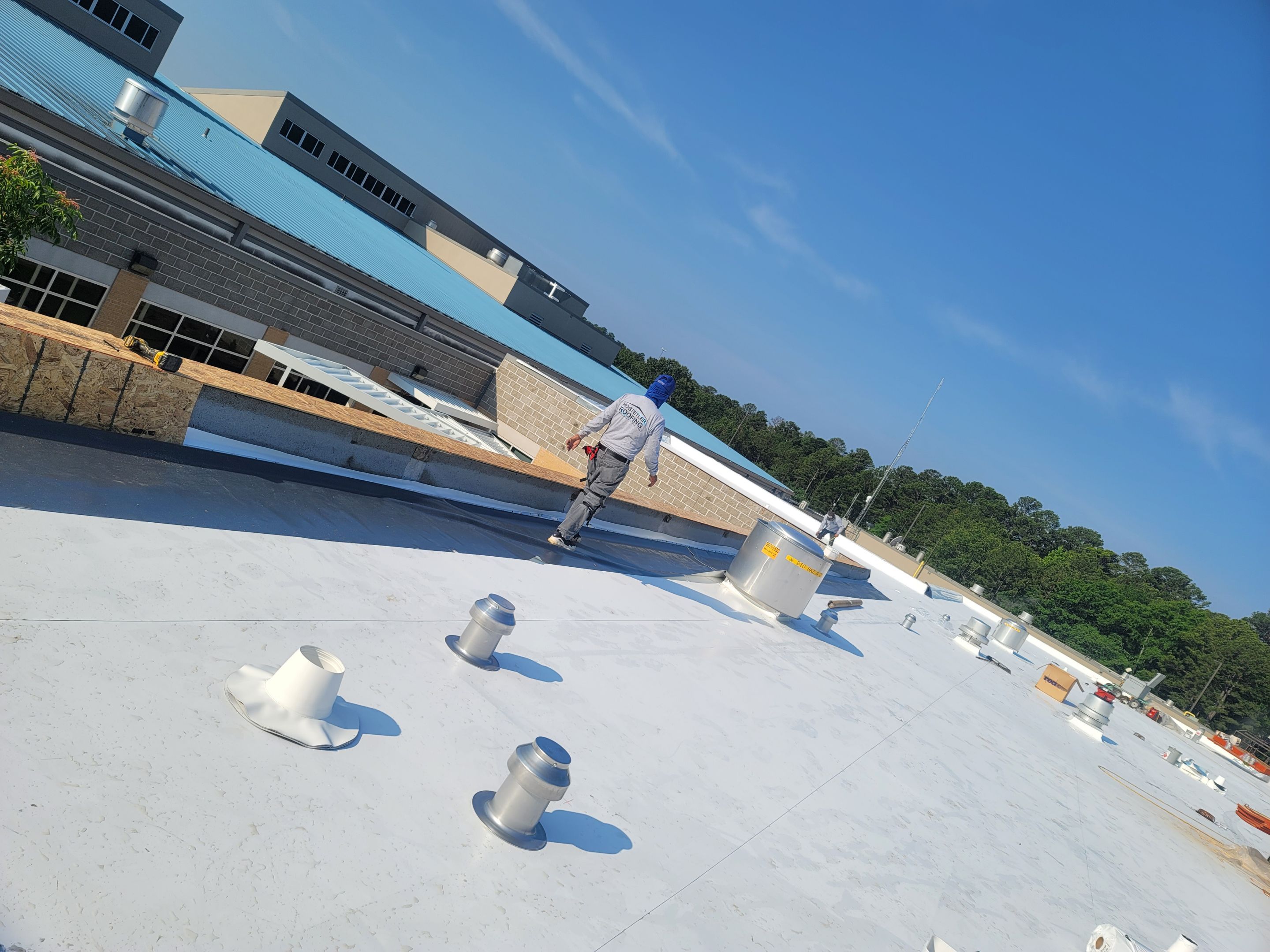 Choctaw Nation Hospital - Med Surg Building by Hostetler Roofing