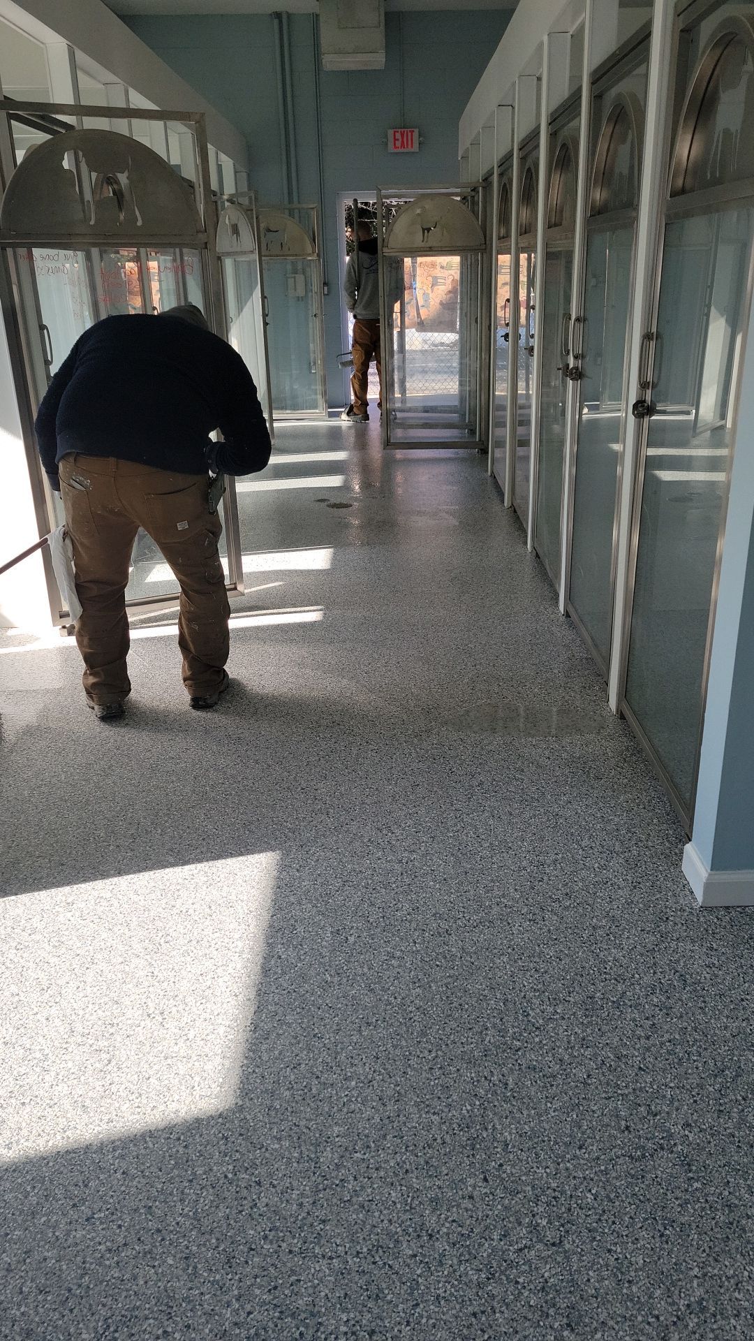 Kennel Floor Coating and Wall Painting using Penntek by Spectrum Painting, LLC