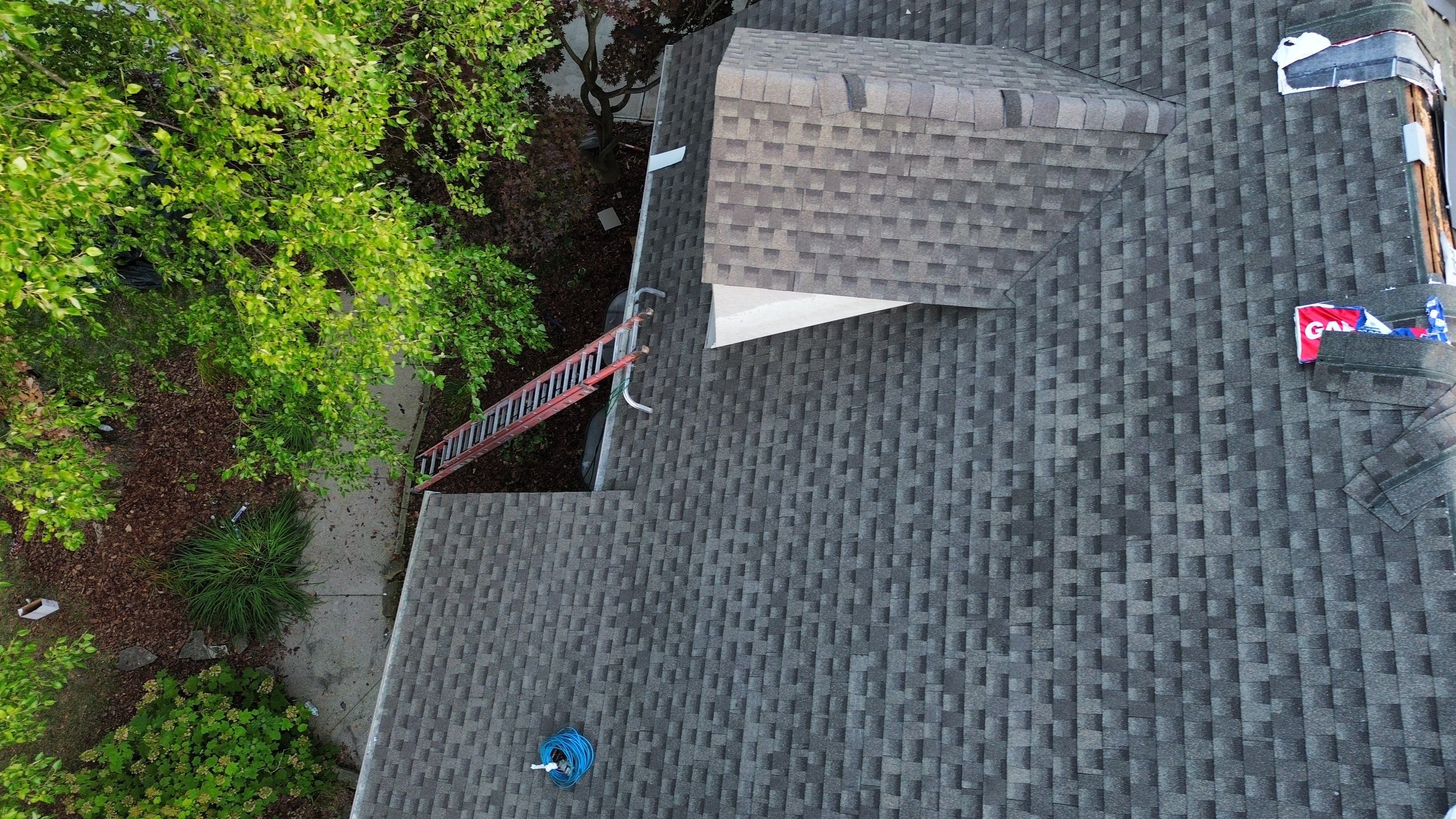 Residential Roofing Installation using Timberline HDZ Shingles - Weathered Wood by RoofX 