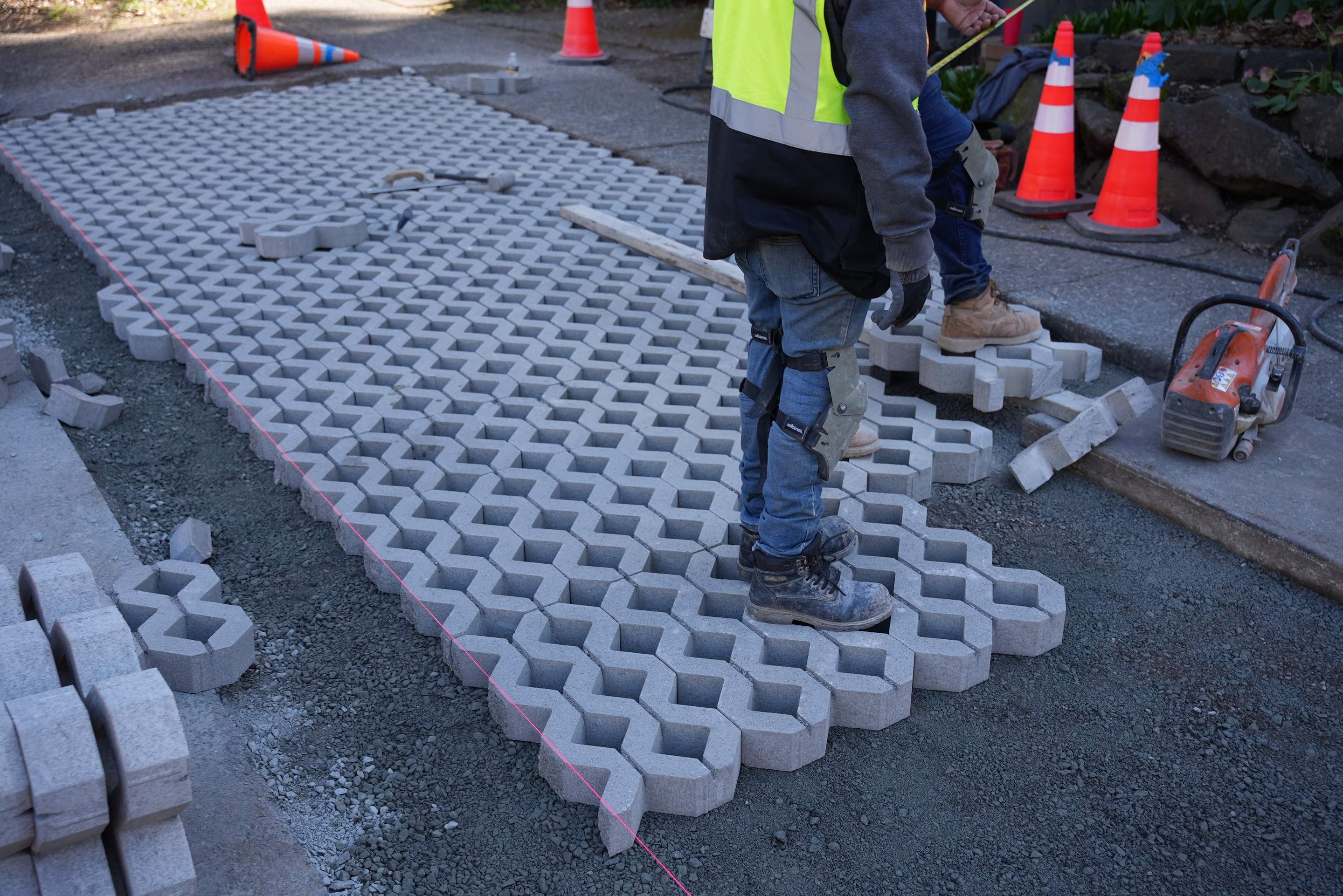 Russell | Turfstone Pavers Driveway  by Jireh Asphalt & Concrete Inc 
