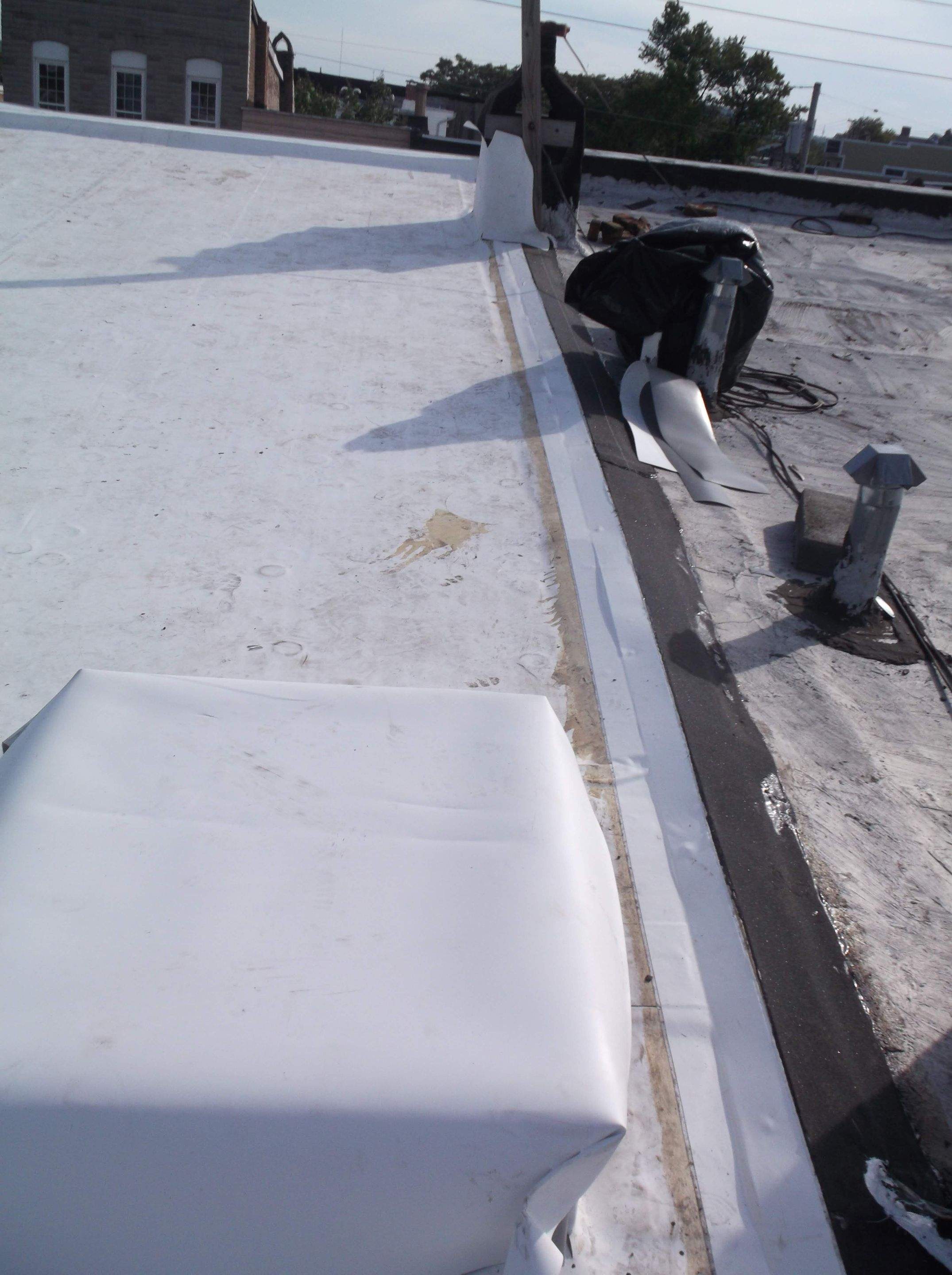 Commercial Roofing Installation using TPO by Alpha Design Services