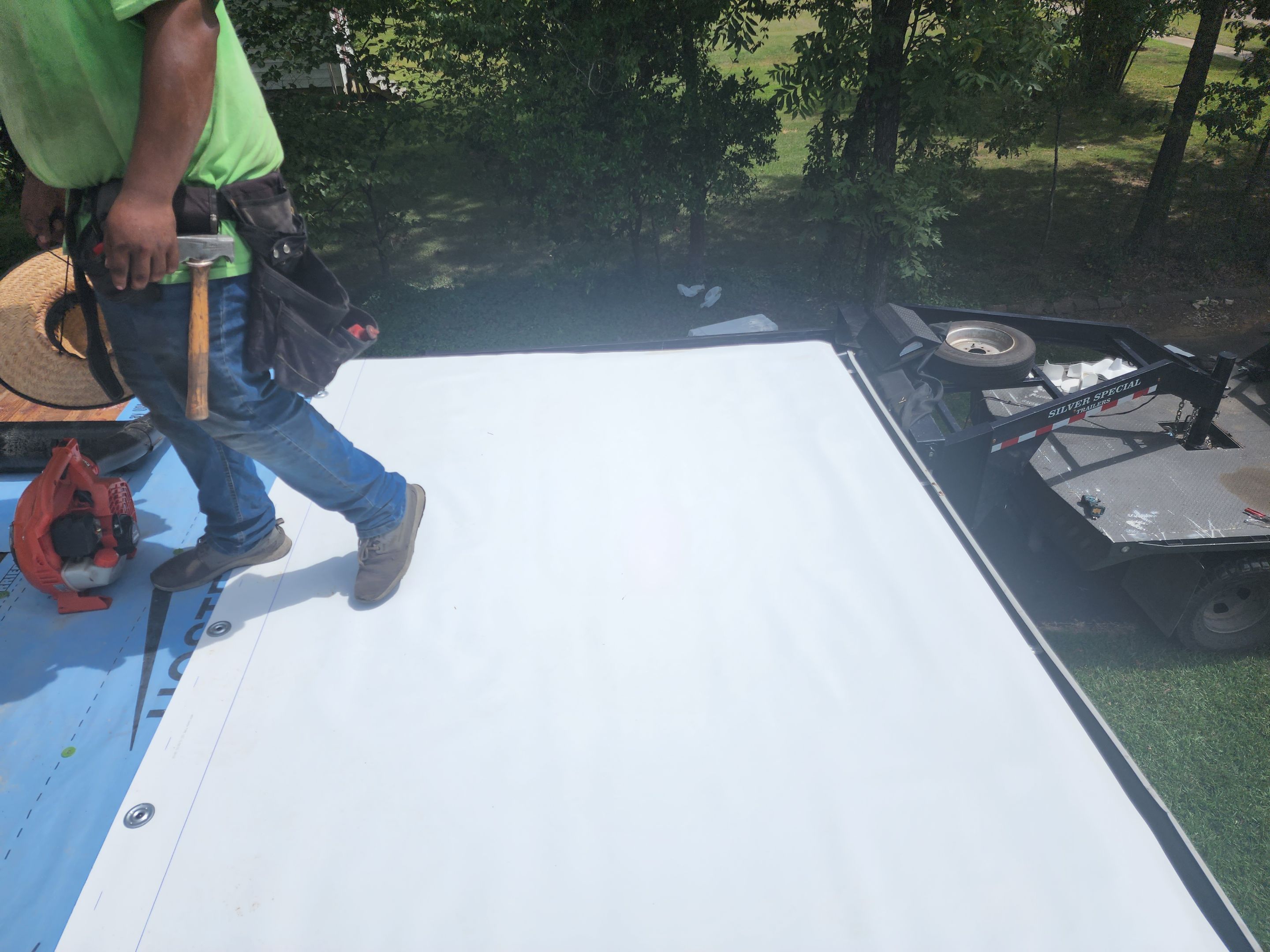 Residential PVC Installation in Prescott, Arkansas by Hostetler Roofing