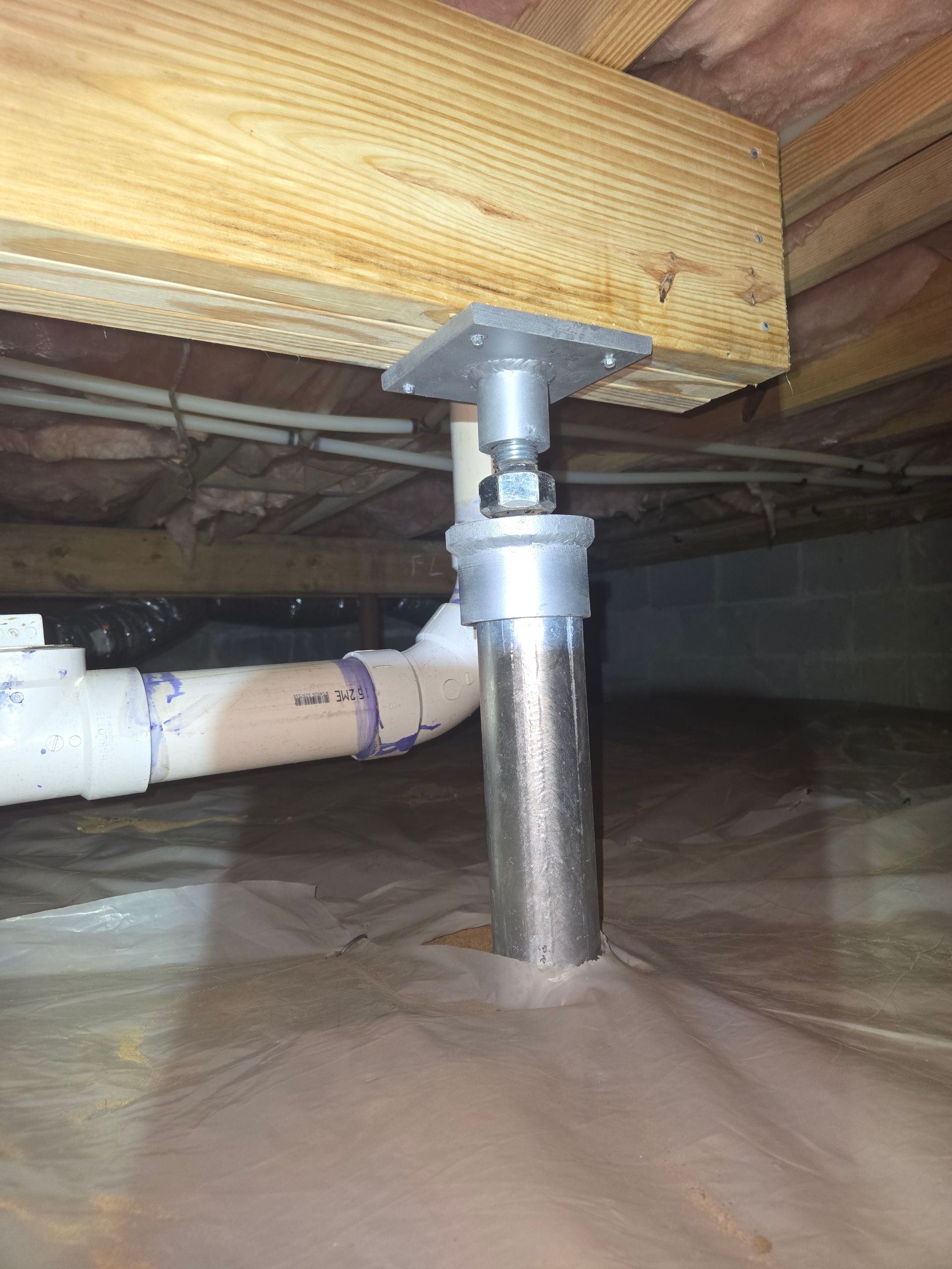 Project in Smithfield by Patriot Crawl Space Repairs