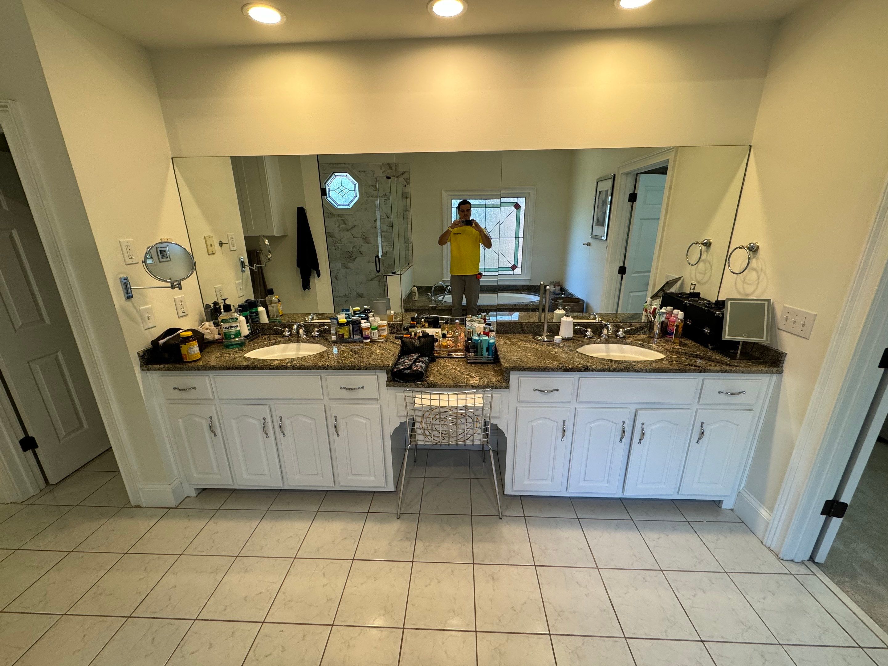 Master bathroom renovation by Prudencio