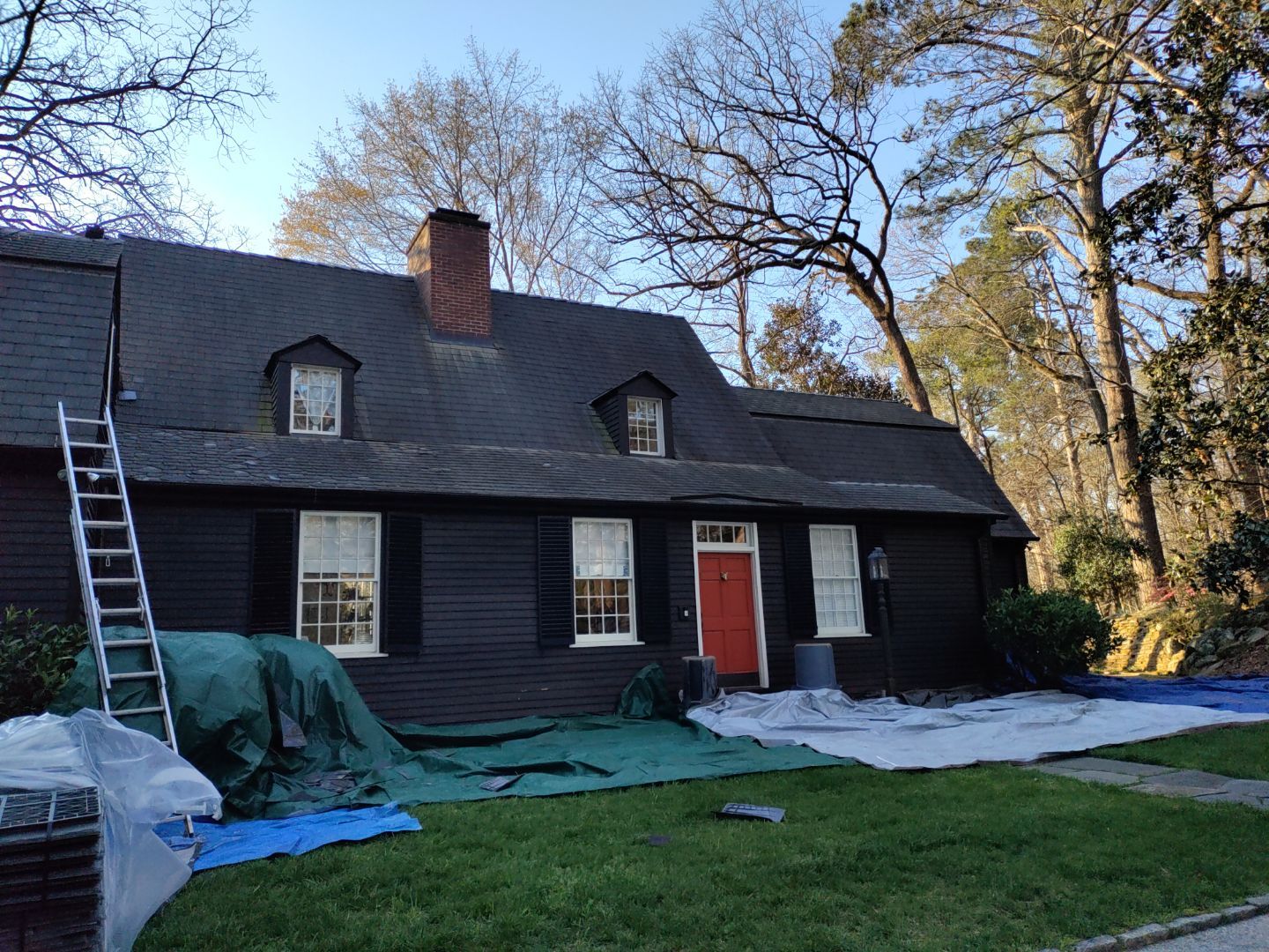 Residential Roofing Installation using Da Vinci Slate  by Inspector Roofing and Restoration
