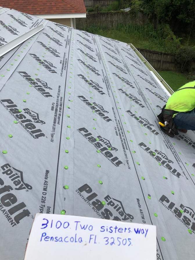 Residential Roofing Installation using IKO Shingles by Antoine Building Company