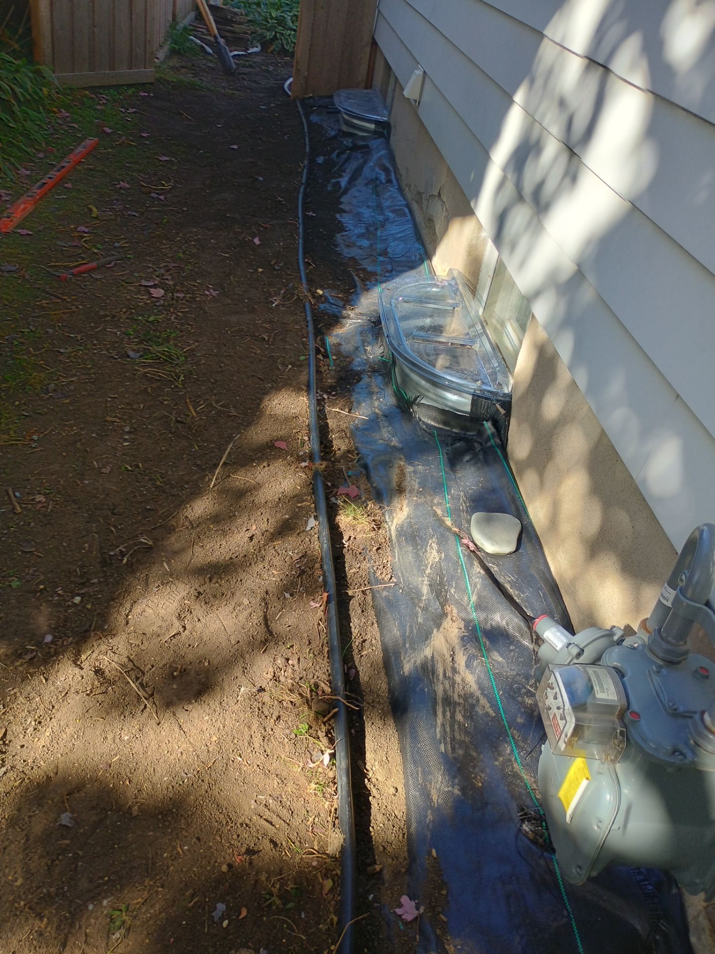 French Drain Installation for Michael by Waterproofing Northeast