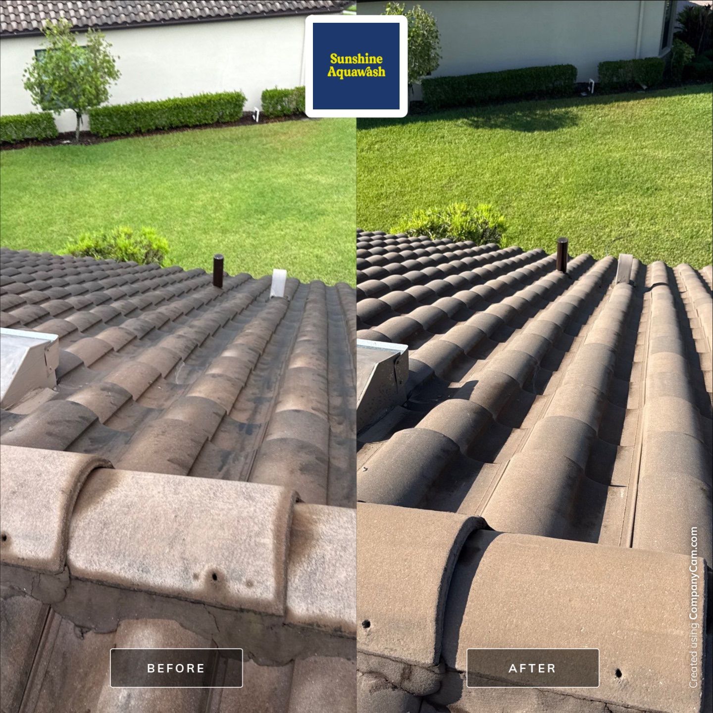 Concrete Tile Roof, Paver Driveway & Lanai Cleaning – Artisan Lakes Esplanade, Palmetto, FL by Sunshine AquaWash