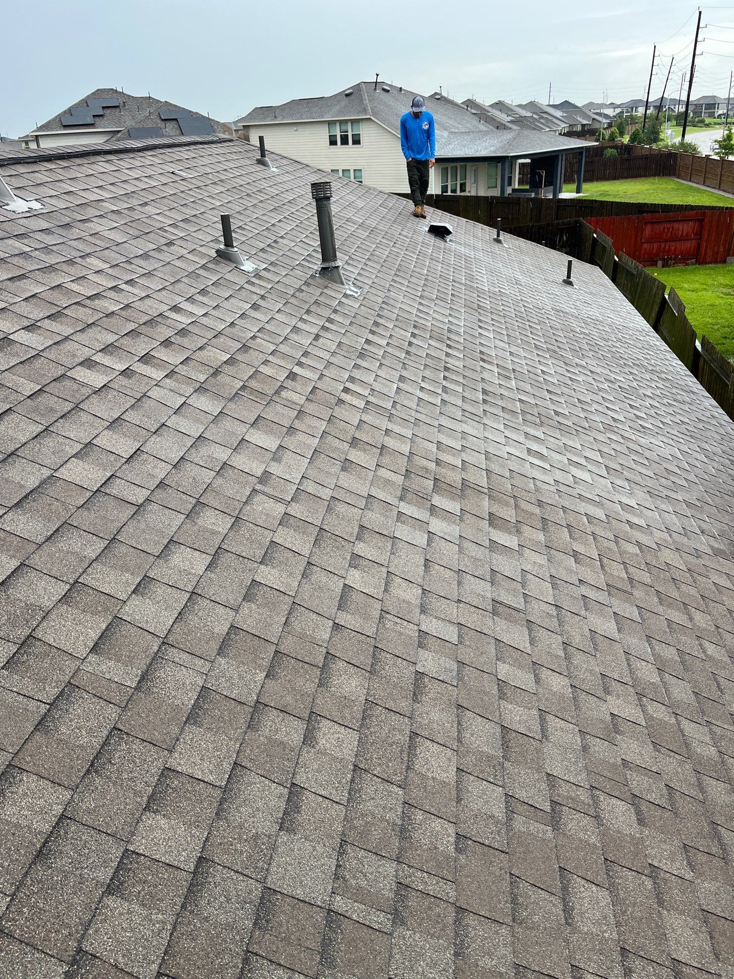 Hail Damage using Owen's Corning Duration (Lifetime) Shingles by Roof Repair Company