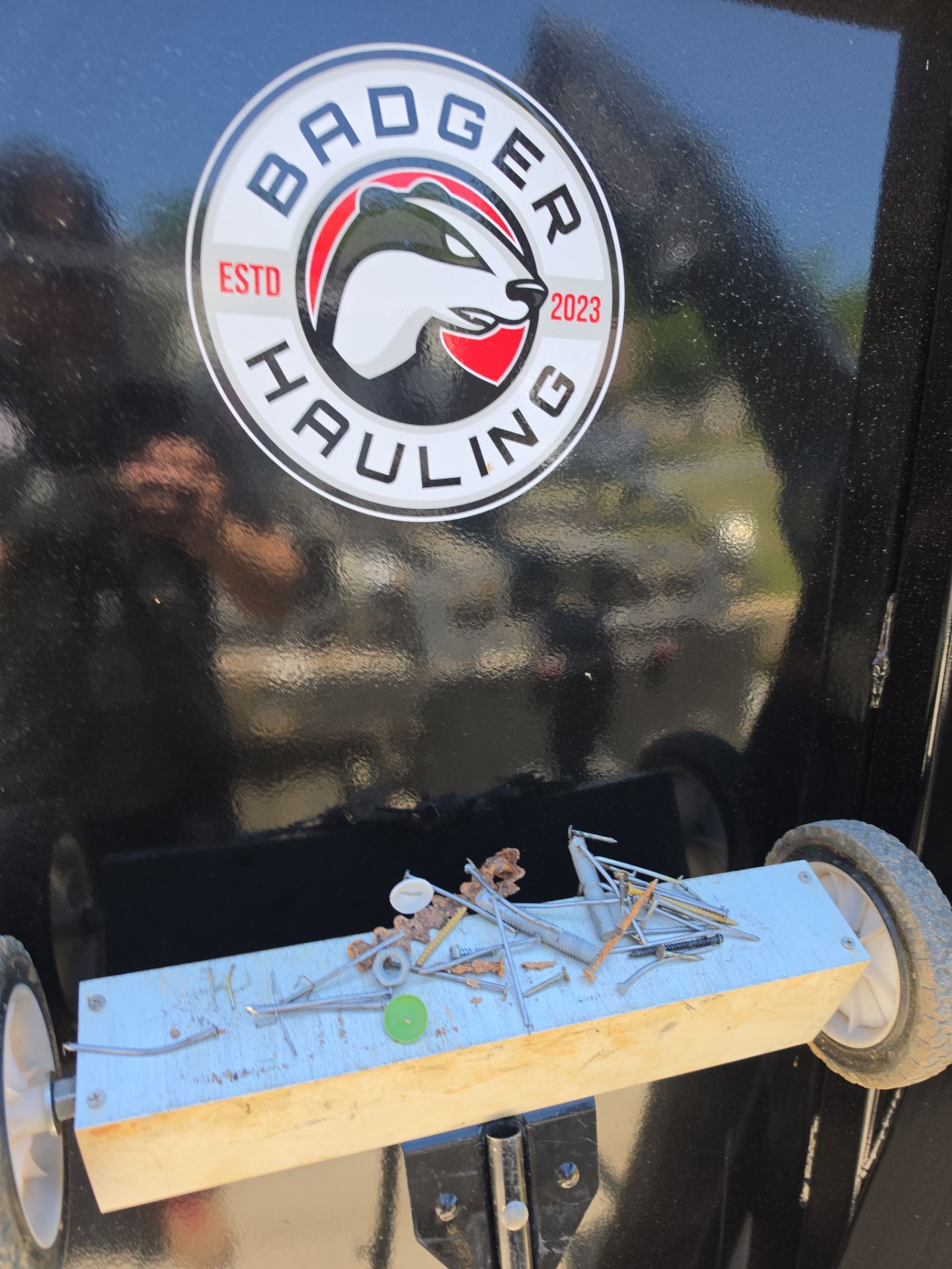 Job site clean up in Waxhaw by Badger Hauling