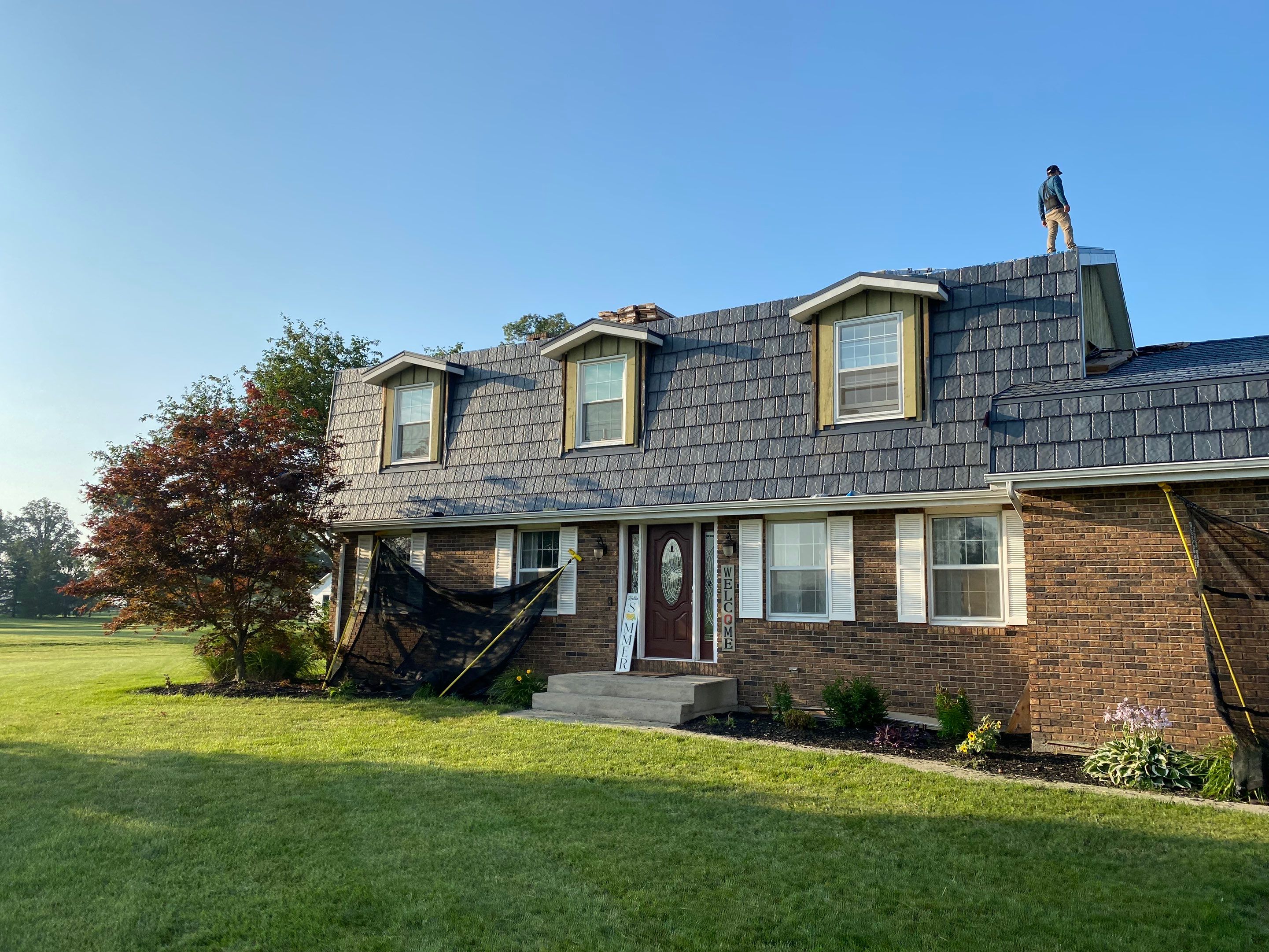 EDCO Slate Style Metal Shingle Roof in Van Wert, Ohio by 4Ever Metal Roofing