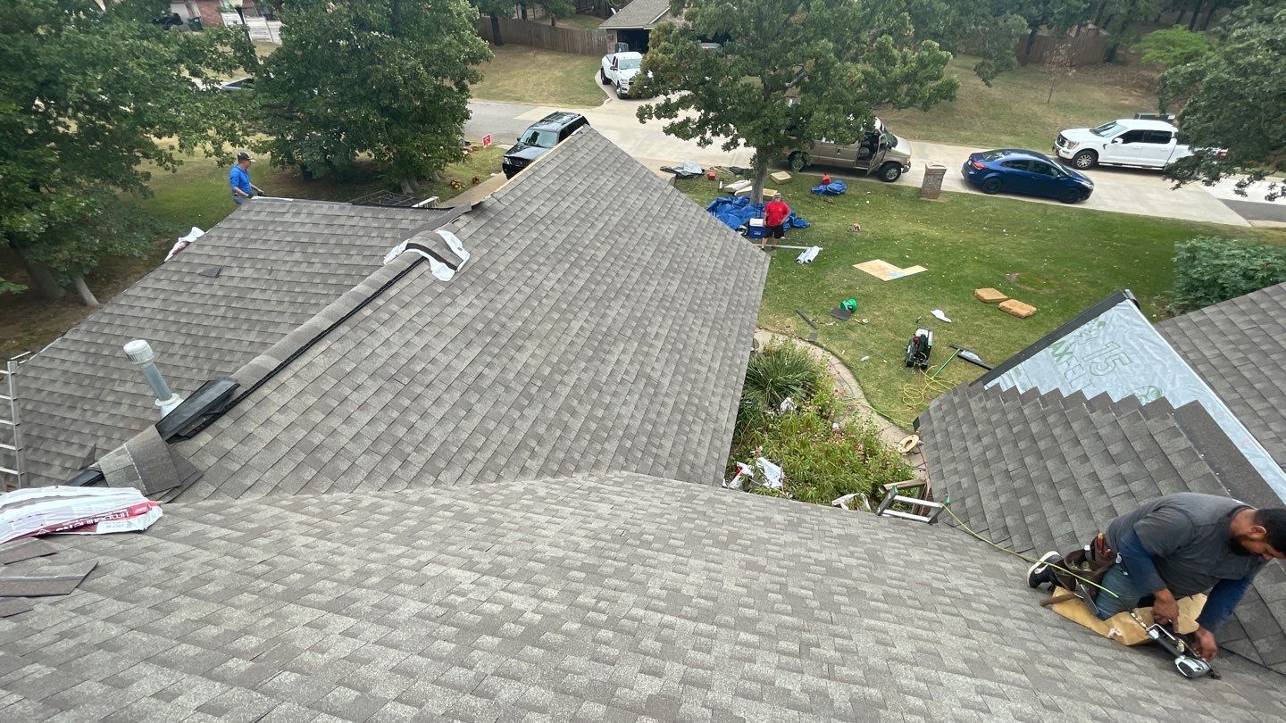 Residential Roofing Installation using GAF Natural Shadow  by A & H Roofing and Contracting