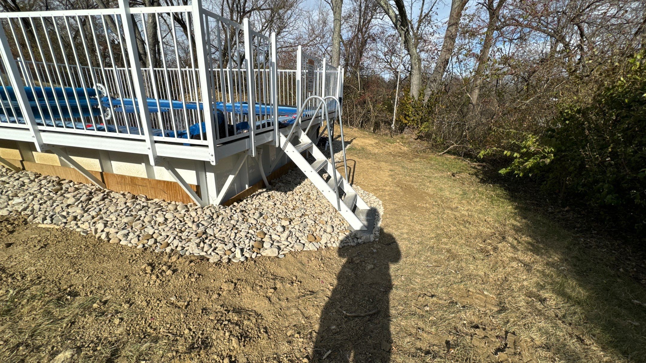 Pool Backfill, Grading, and Decorative Gravel Installation by Reisenberg’s Lawn & Landscape, LLC