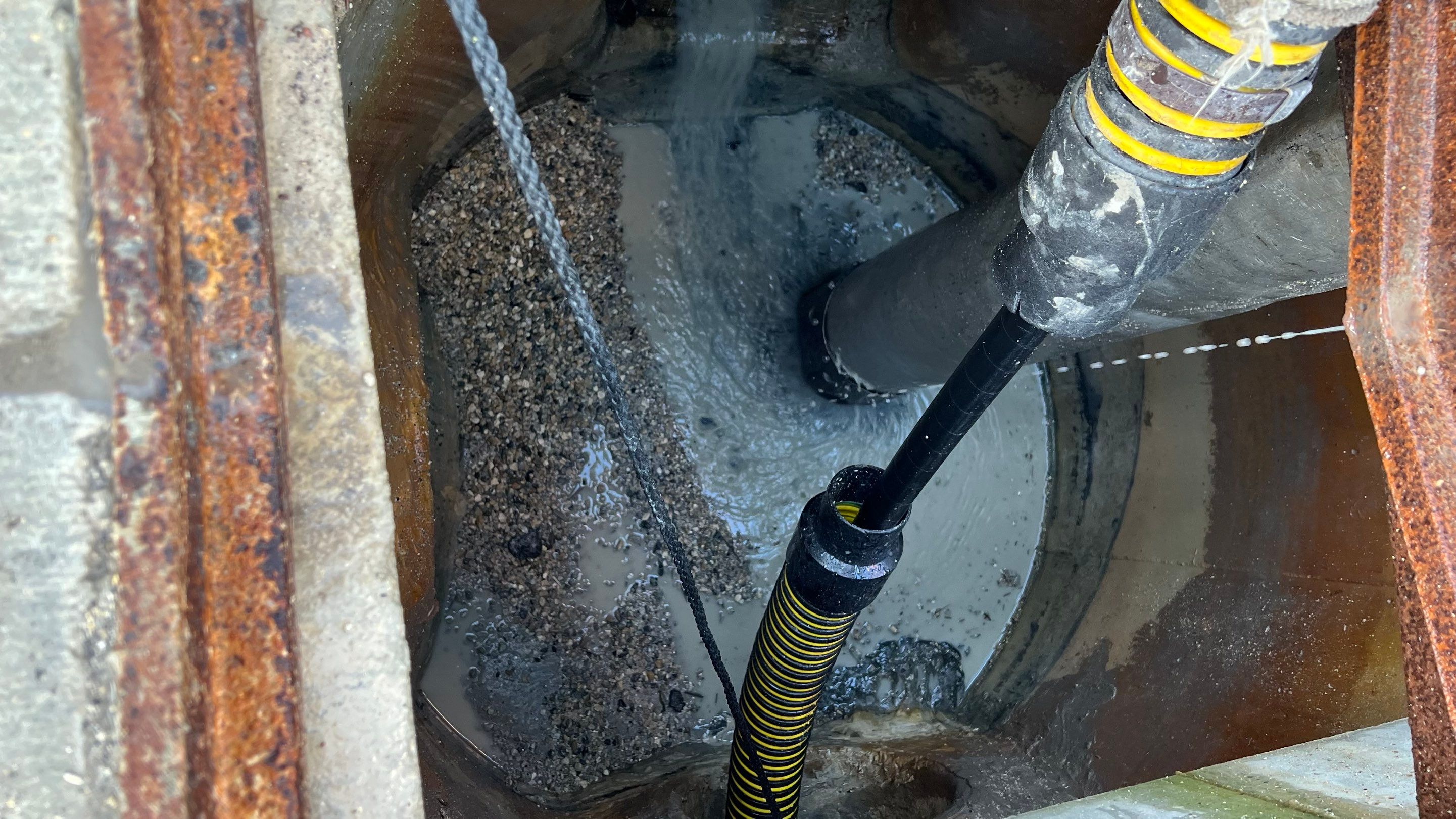 New Construction Storm Drain System Cleaning by APS Power & Water