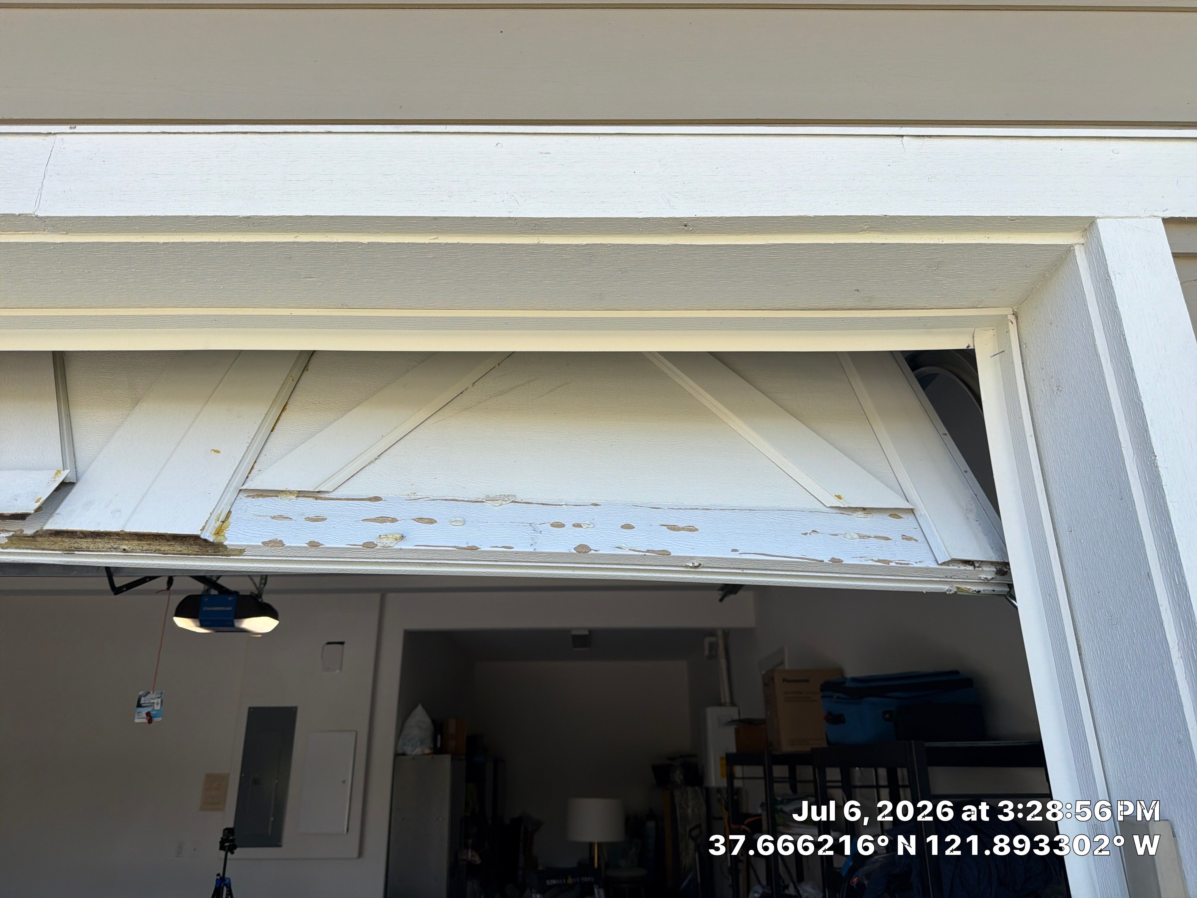 White Carriage-Style Garage Door Installation with Decorative Windows in Pleasanton by Valiant Garage Door