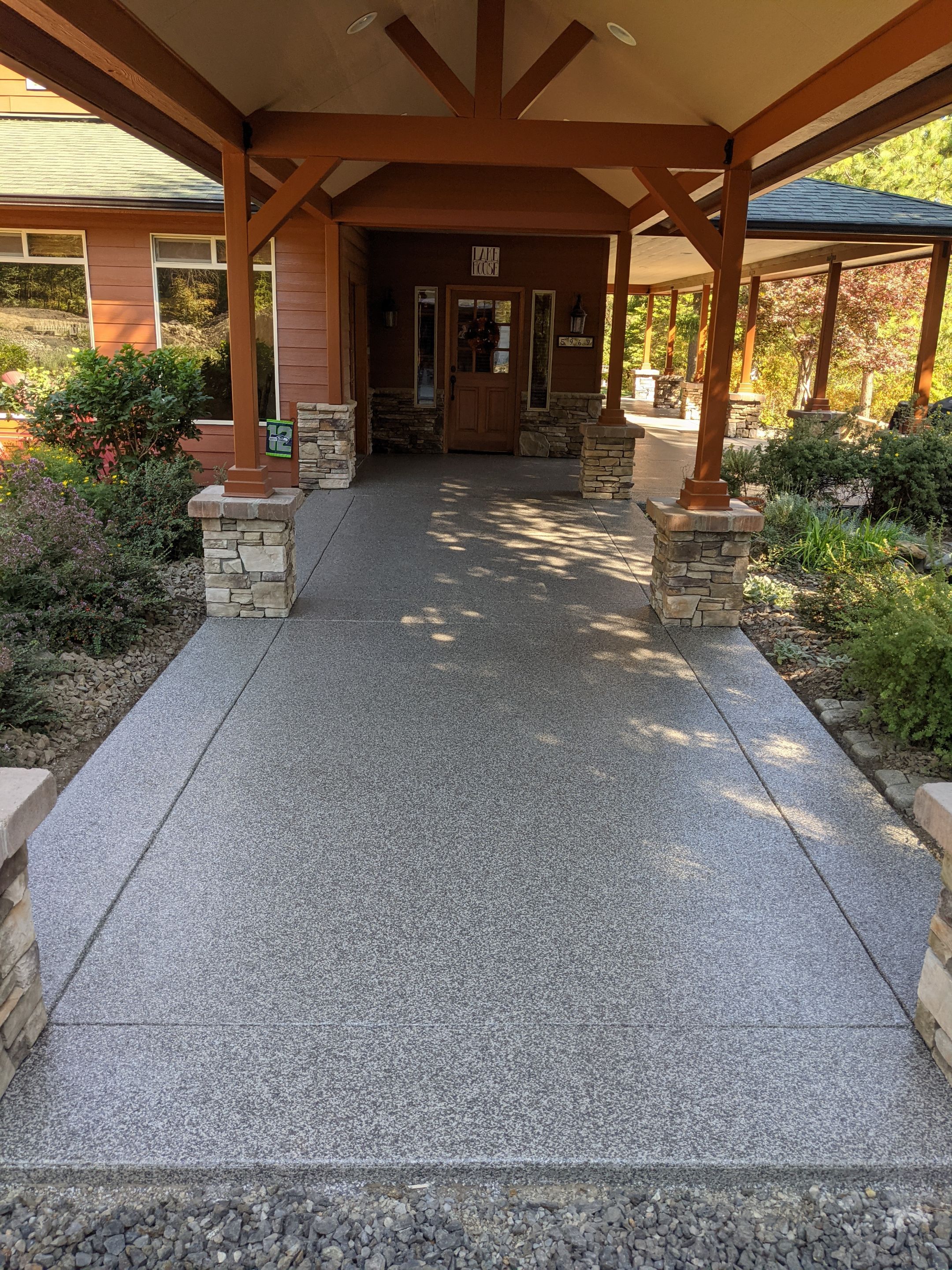 Patio Installation using Echo 1/4" Chip by Croc Coatings, LLC