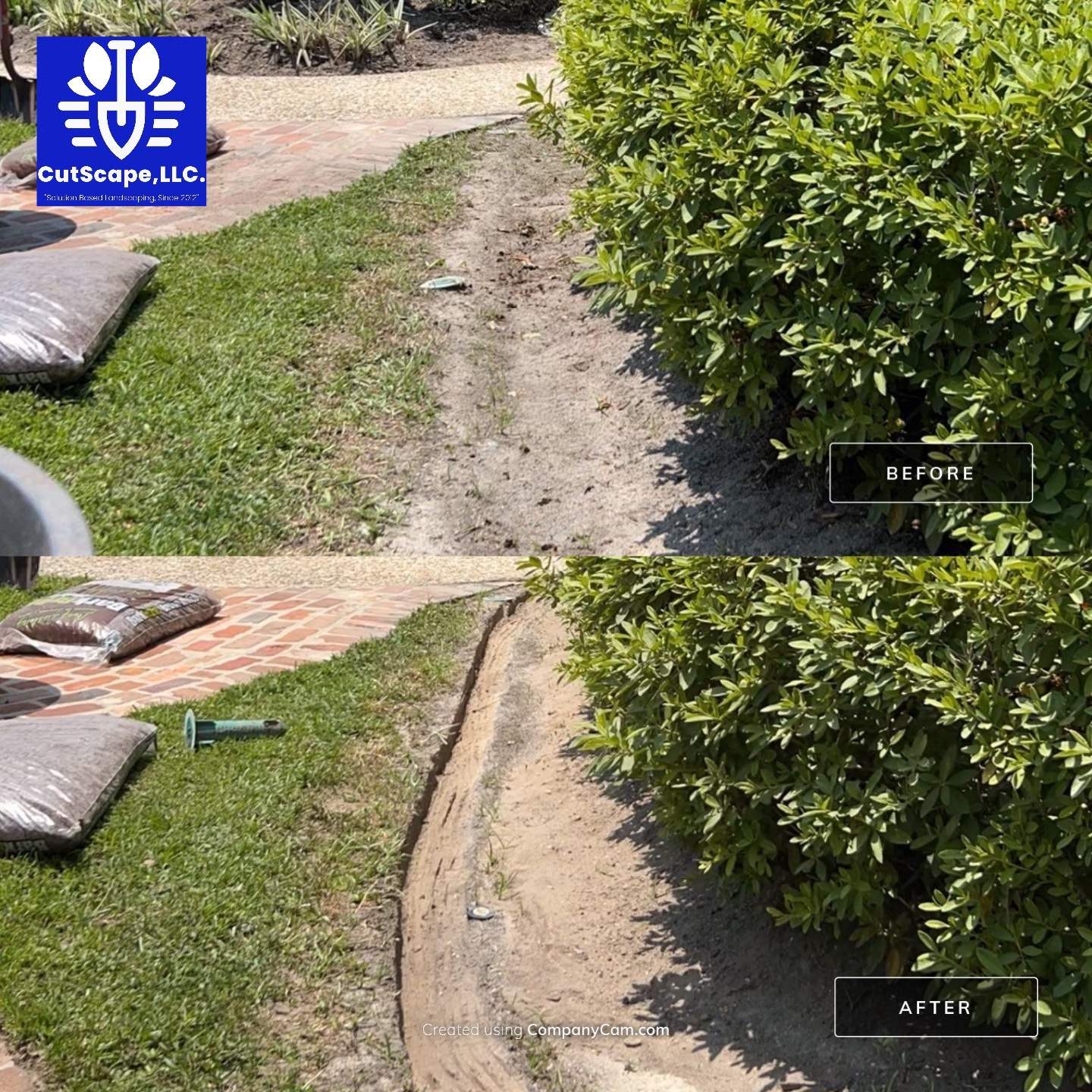 LANDSCAPE SERVICES: CUT IN BED EDGES / BED EDGE REDEFINE by CutScape, LLC.