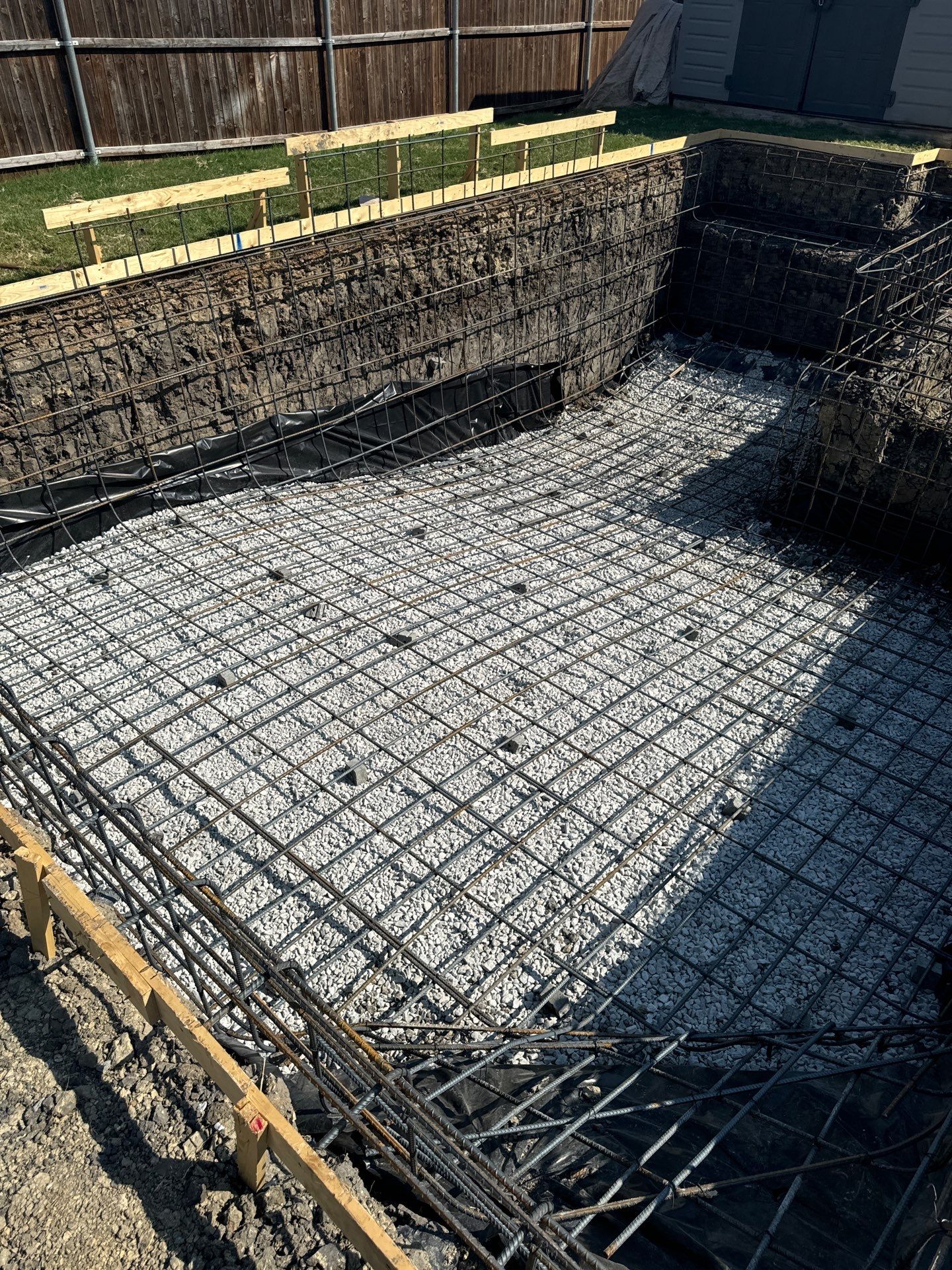 Geometric Pool with Contrasting Paver Deck by Pinnacle Pools and Spas - DFW