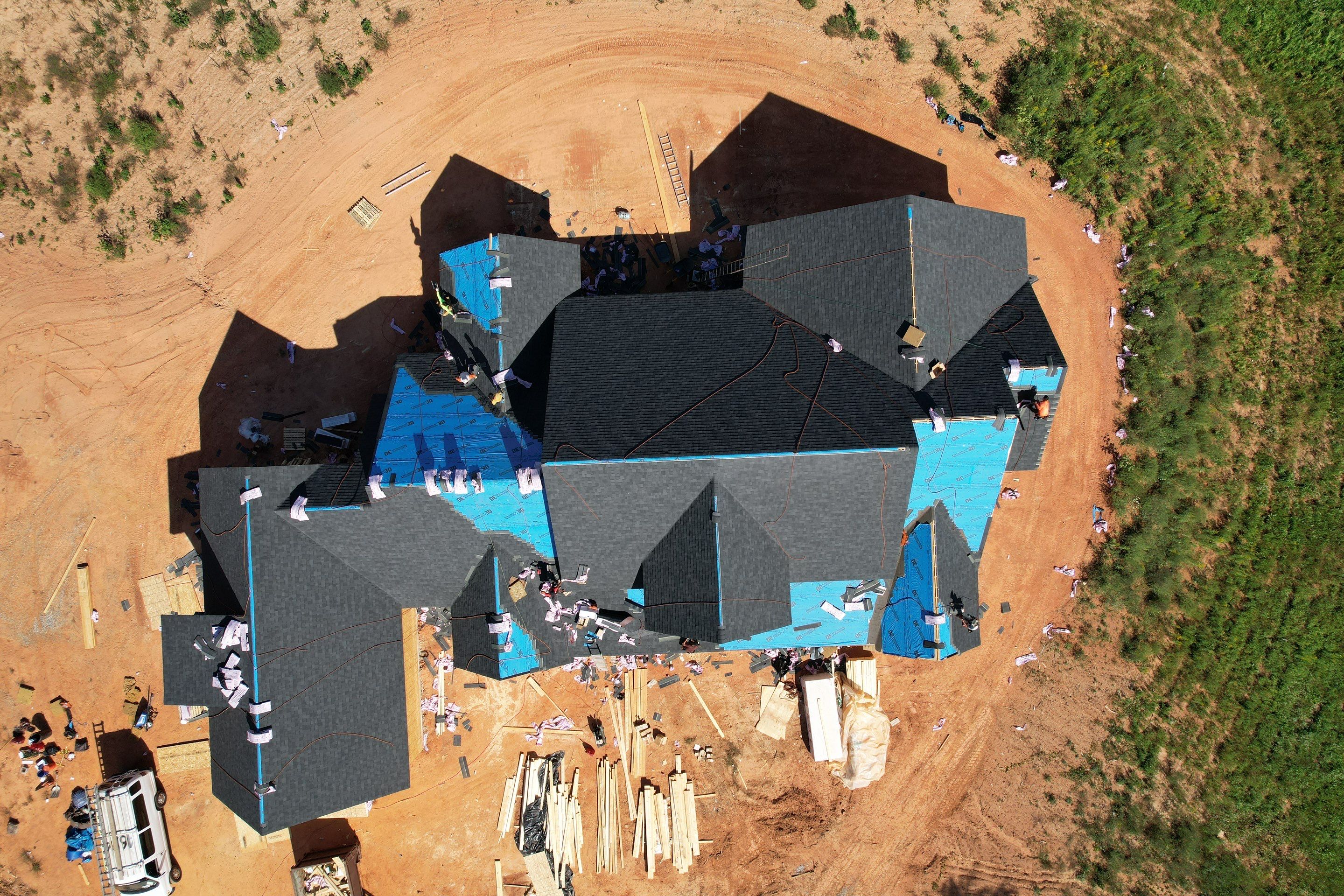 New Construction Residential Roofing Installation using Owens Corning by Inspector Roofing and Restoration