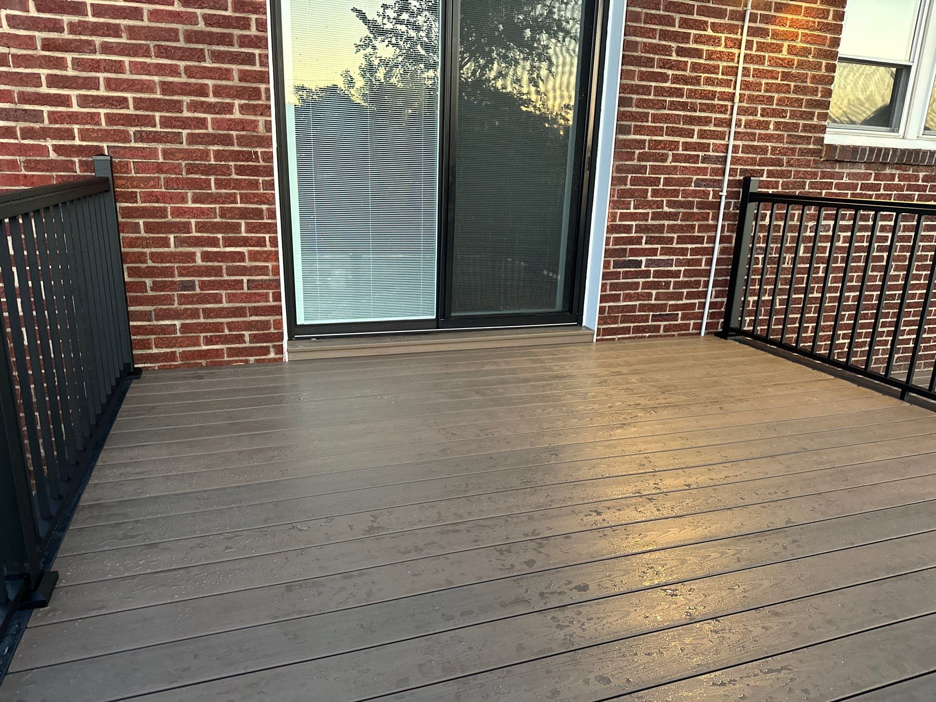 New deck and new Sliding door in Pennsauken NJ by deck guardian