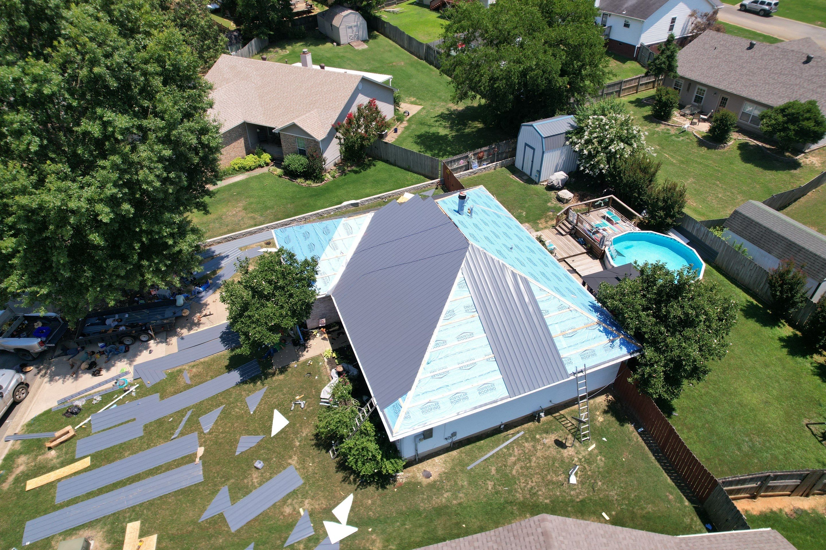 Metal Roof Replacement: 26 GA. Residential Metal Panels by Hostetler Roofing