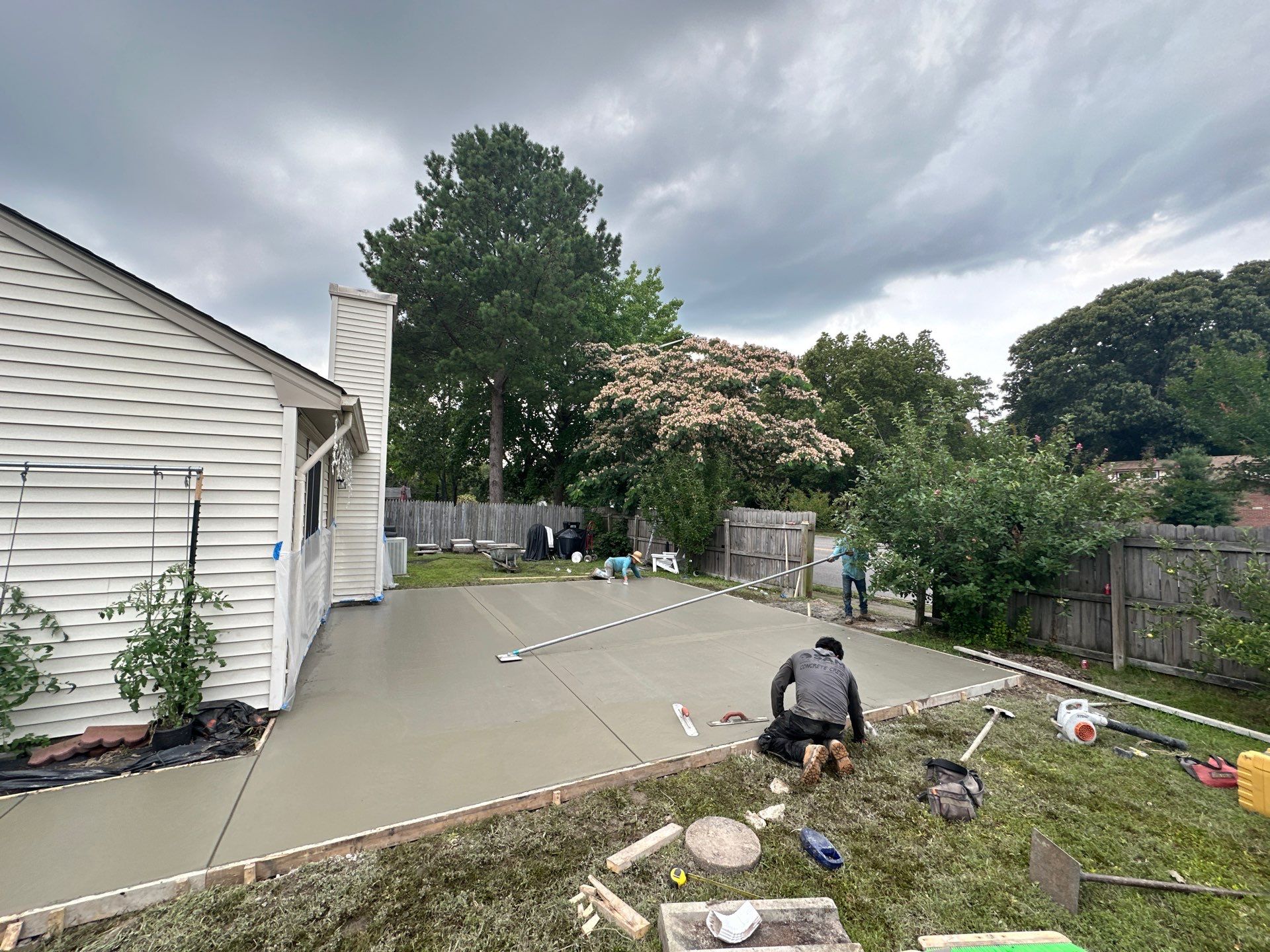 Project in Virginia Beach by Sam The Concrete Man Virginia Beach