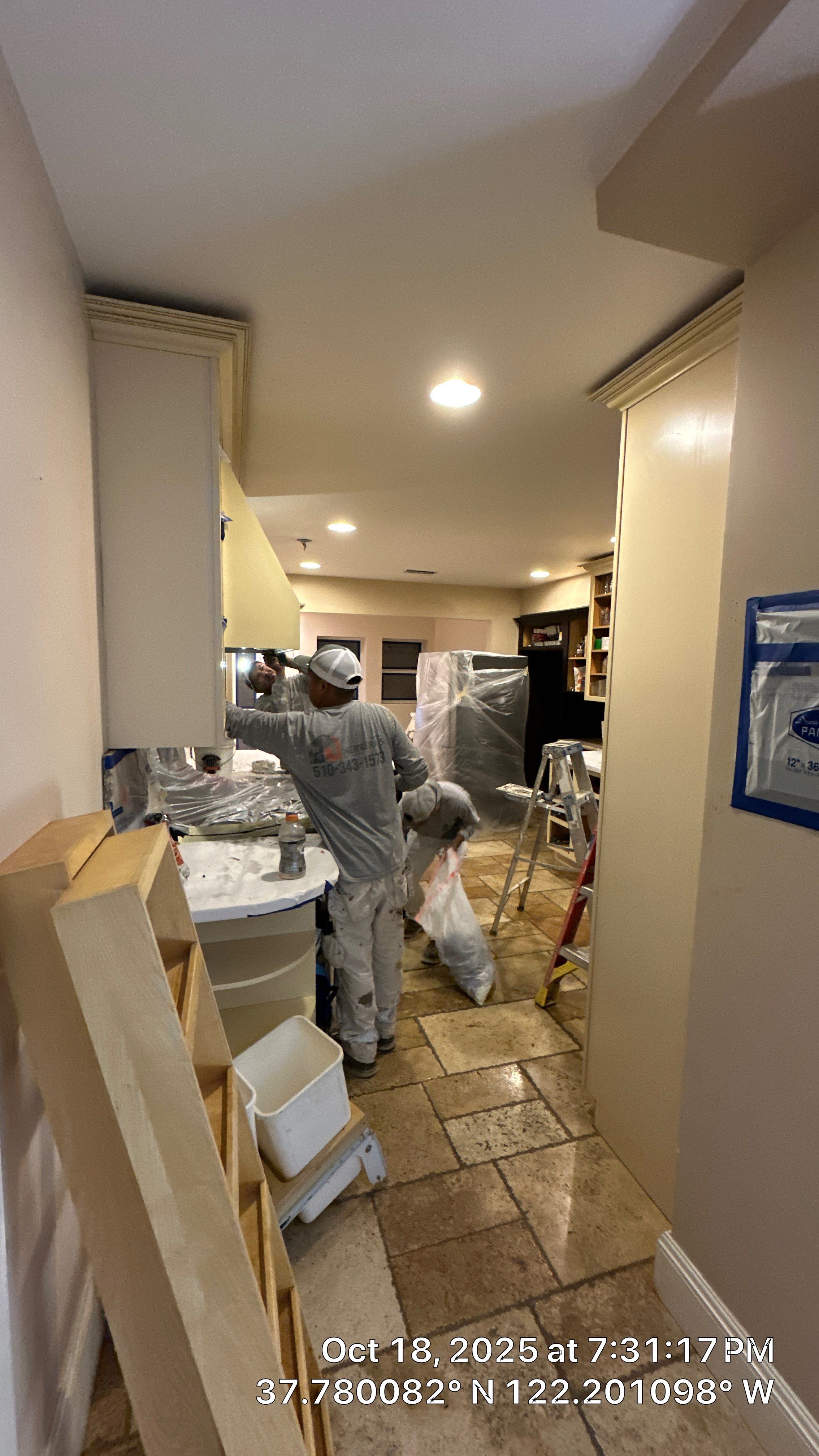 Oakland Kitchen Renovation with Custom Cabinetry and Granite Countertops by Herrera’s Bay Area Painting inc.