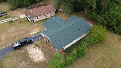 Residential Roofing Install - Atlas Pinnacle Pristine Architectural Shingle - Color Green 