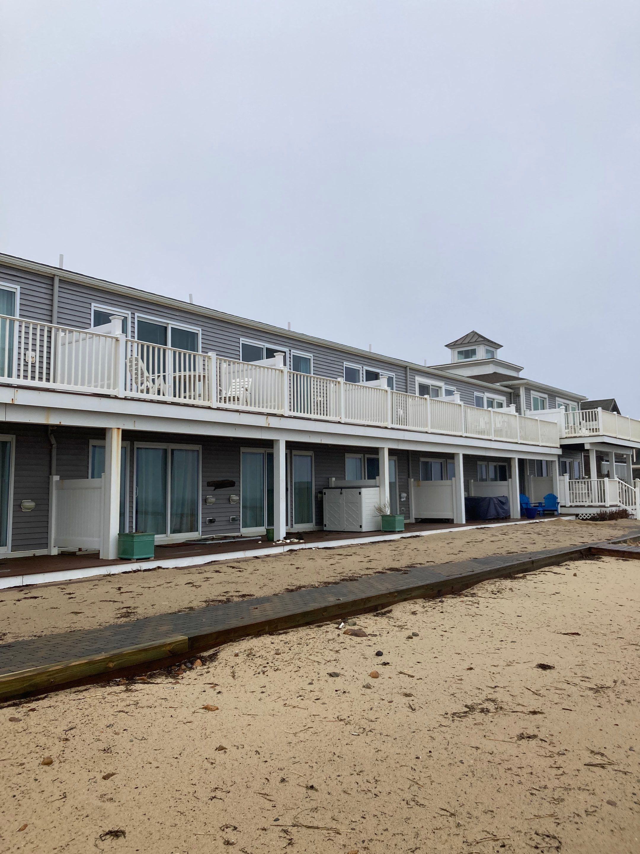 Gutter Installation using 6" K-Style Aluminum Gutter on the Seaside Inn in Truro, MA by Gutter Pro Enterprises