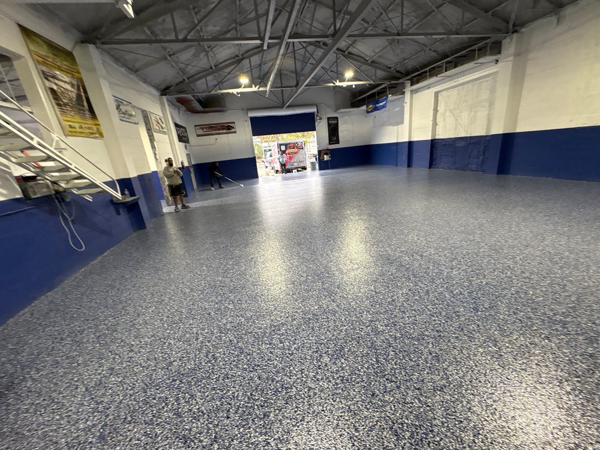 Commercial Floor Upgrade – Orbit Flake System Installation by Performance Floors & Coating