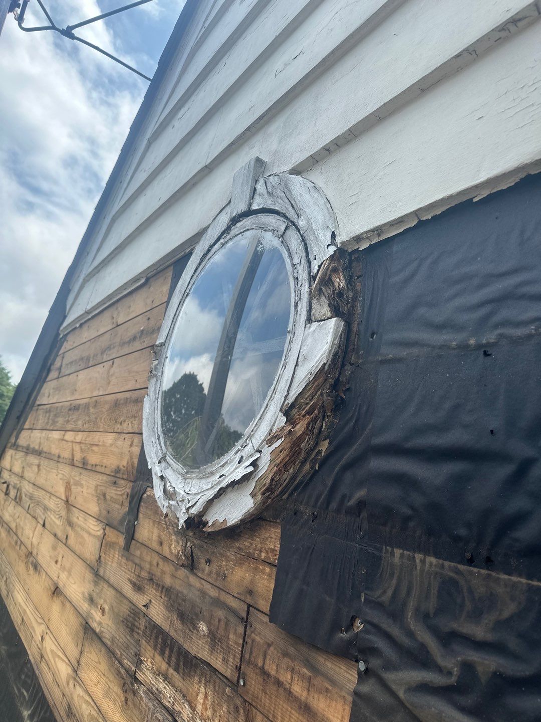 Siding Installation using Hardie Plank Artic white by A Plus Exterior