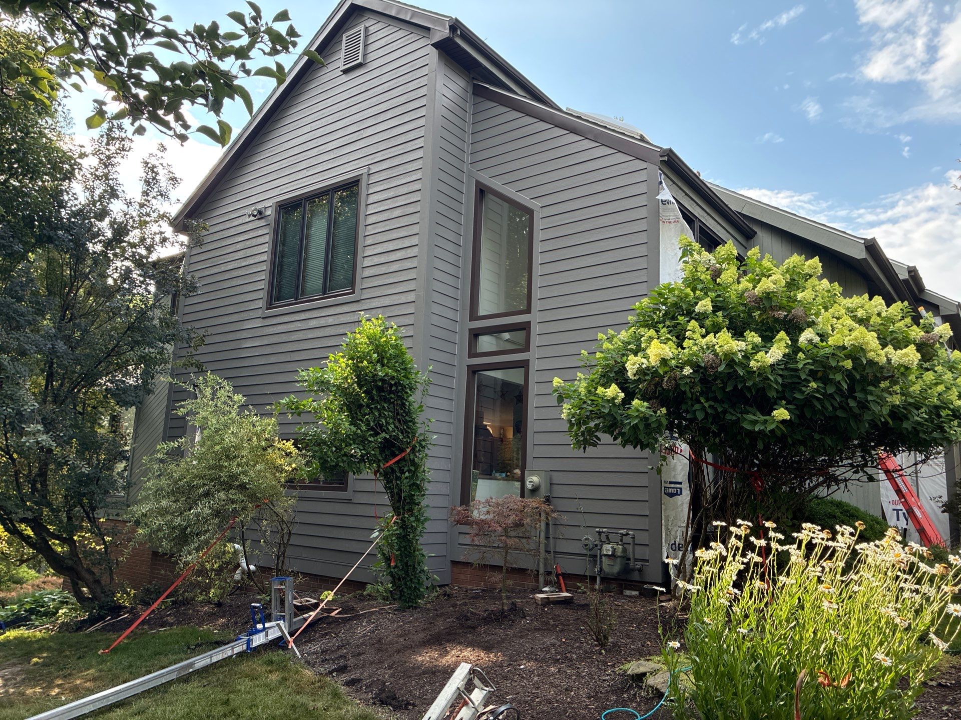 James Hardie Lap & Board and Batten in Aged Pewter at Allison Park by Ideal Siding Pittsburgh
