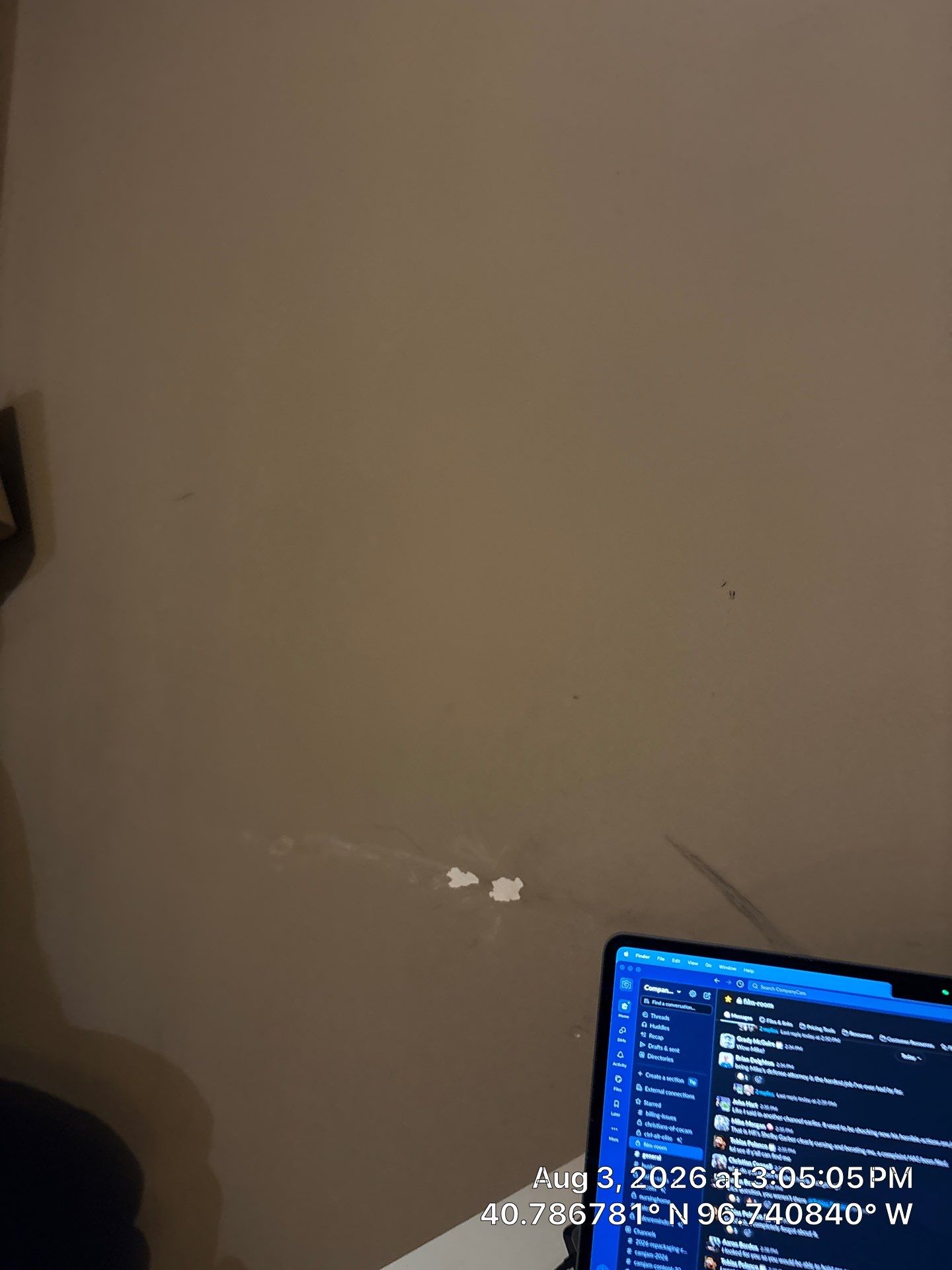 Interior Drywall Patching and Surface Preparation in Lincoln by CompanyCam Sales Demo
