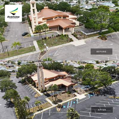 Comprehensive Asphalt Repair and Sealcoating for Sun City Center Church