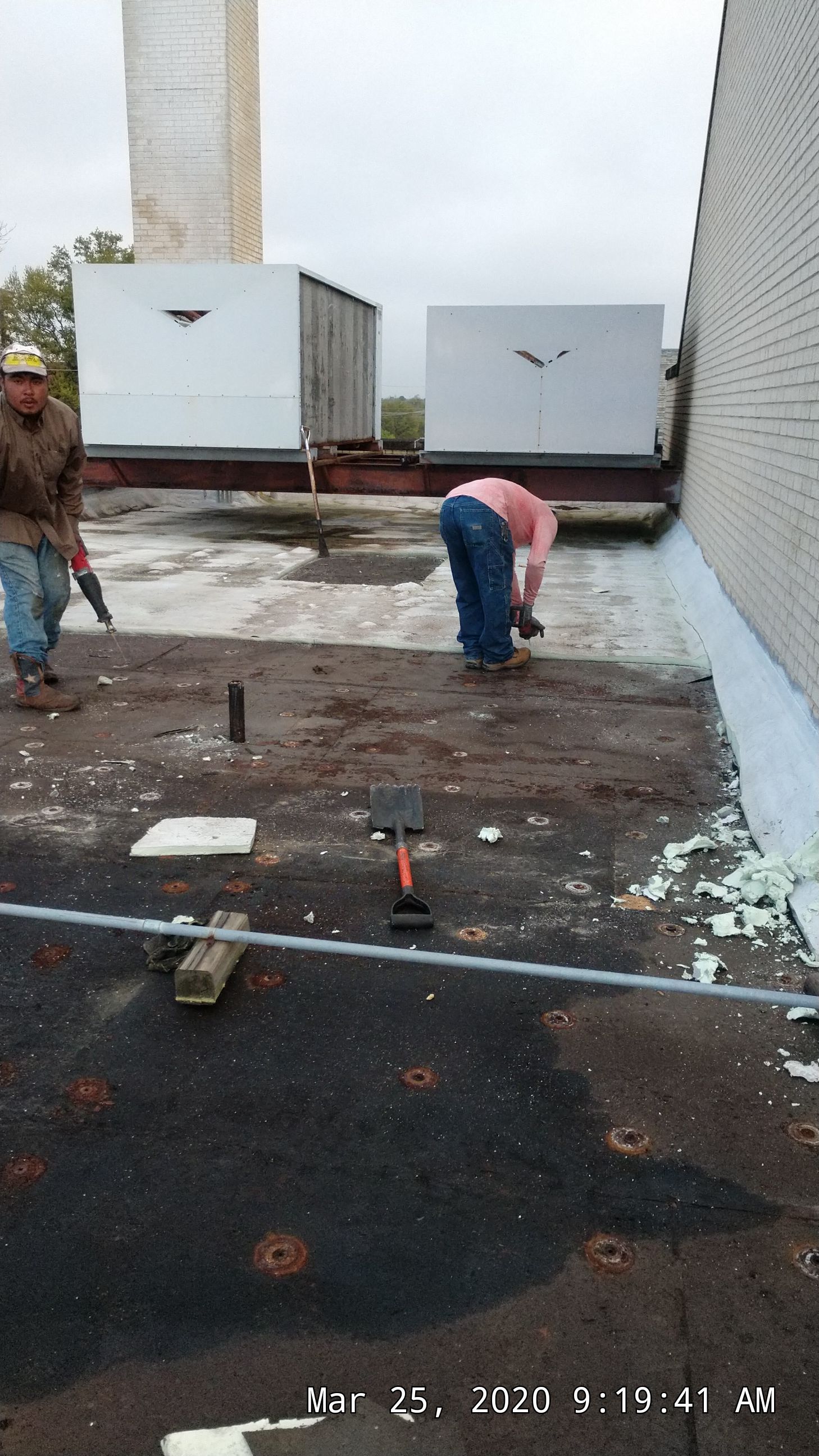 Commercial Roofing Installation using 50 mil PVC by Hostetler Roofing