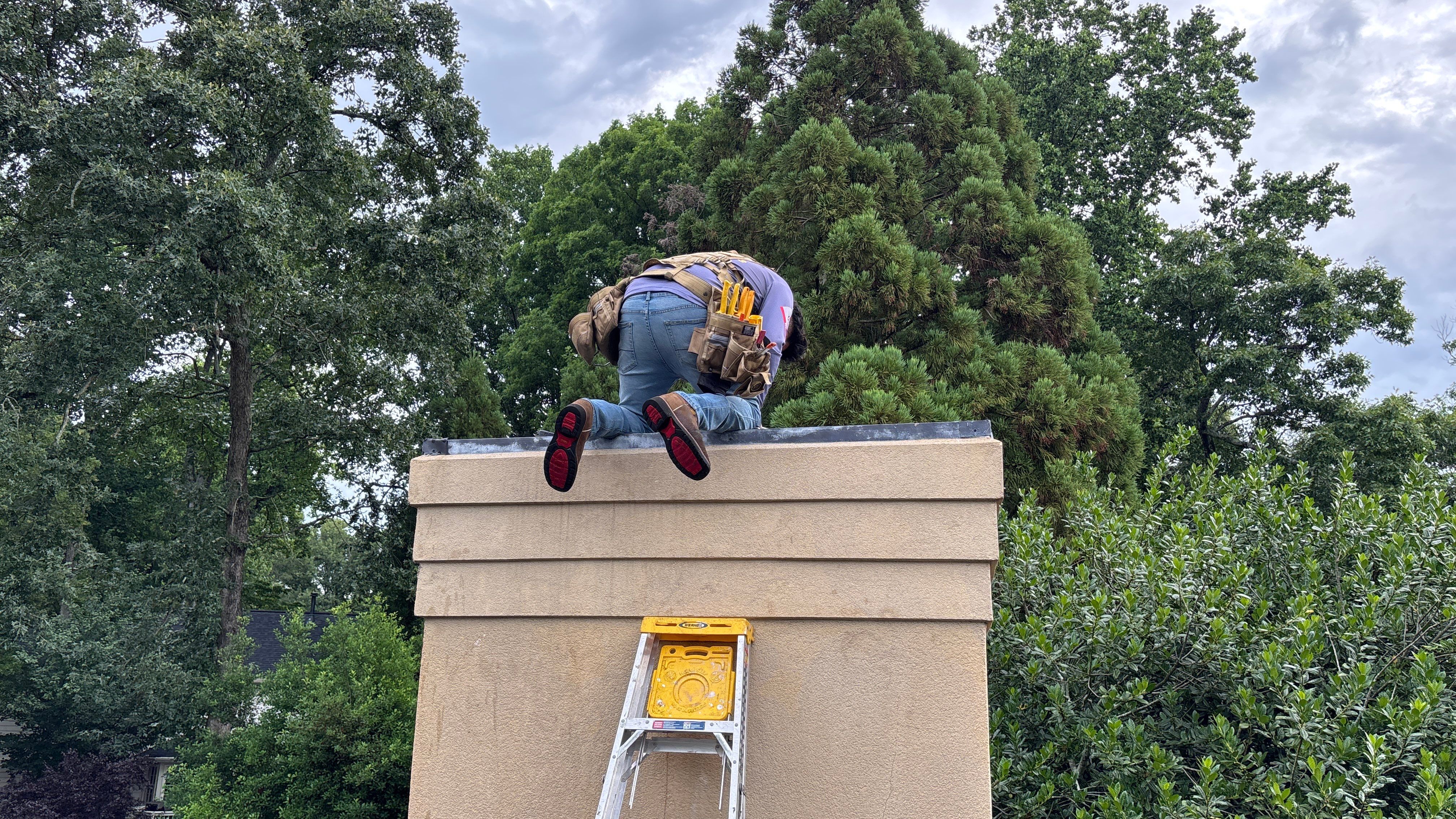 Replace Chimney cap by Deerfield Roofing LLC