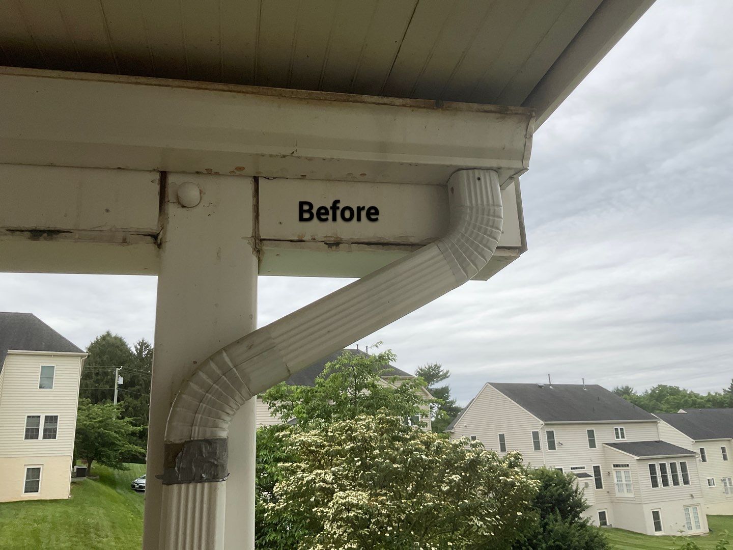 Deck Repair using Rain Drop Gutter covers by Alpha Design Services