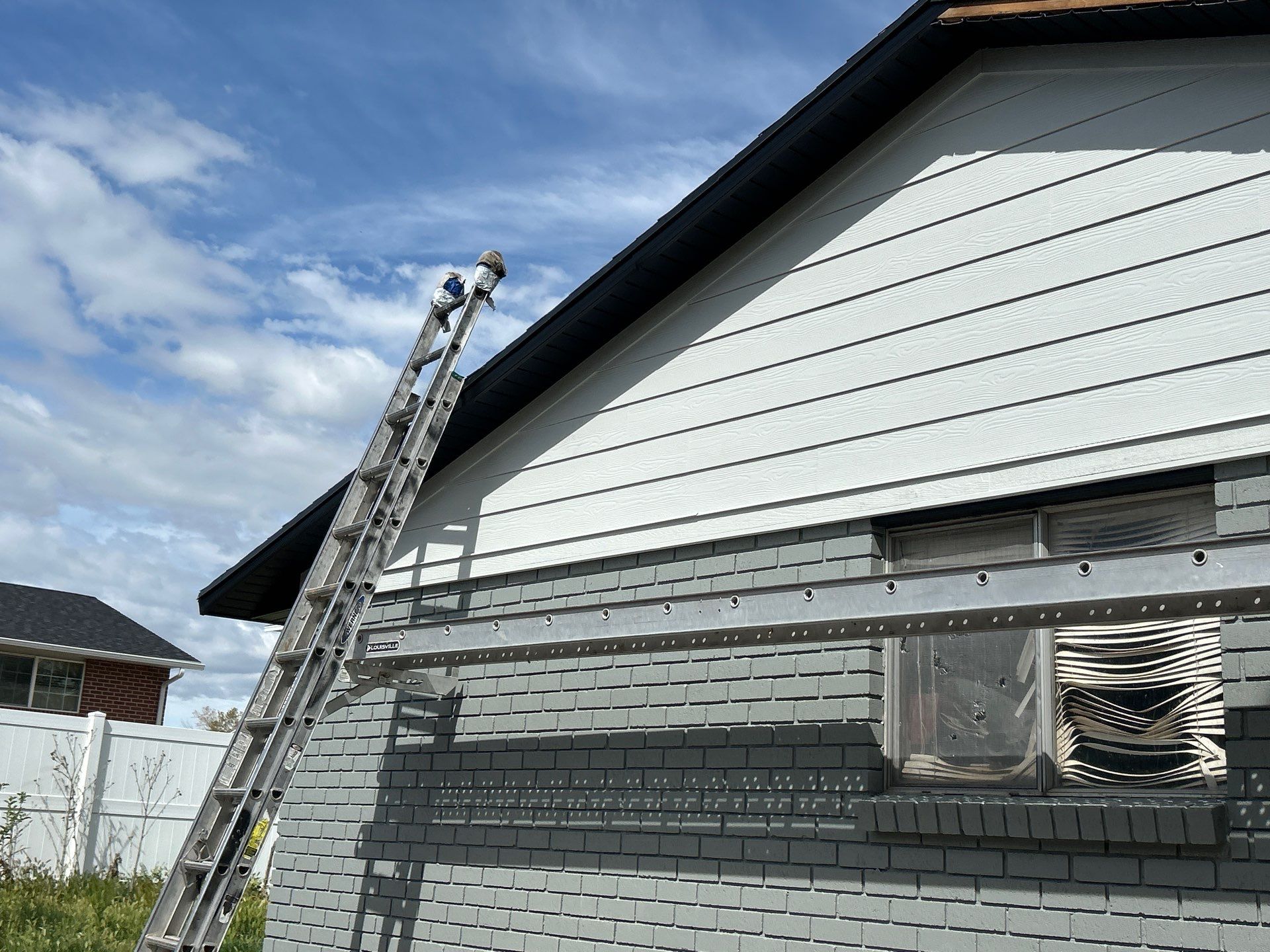 Project in Taylorsville by Master Rain Gutters.
