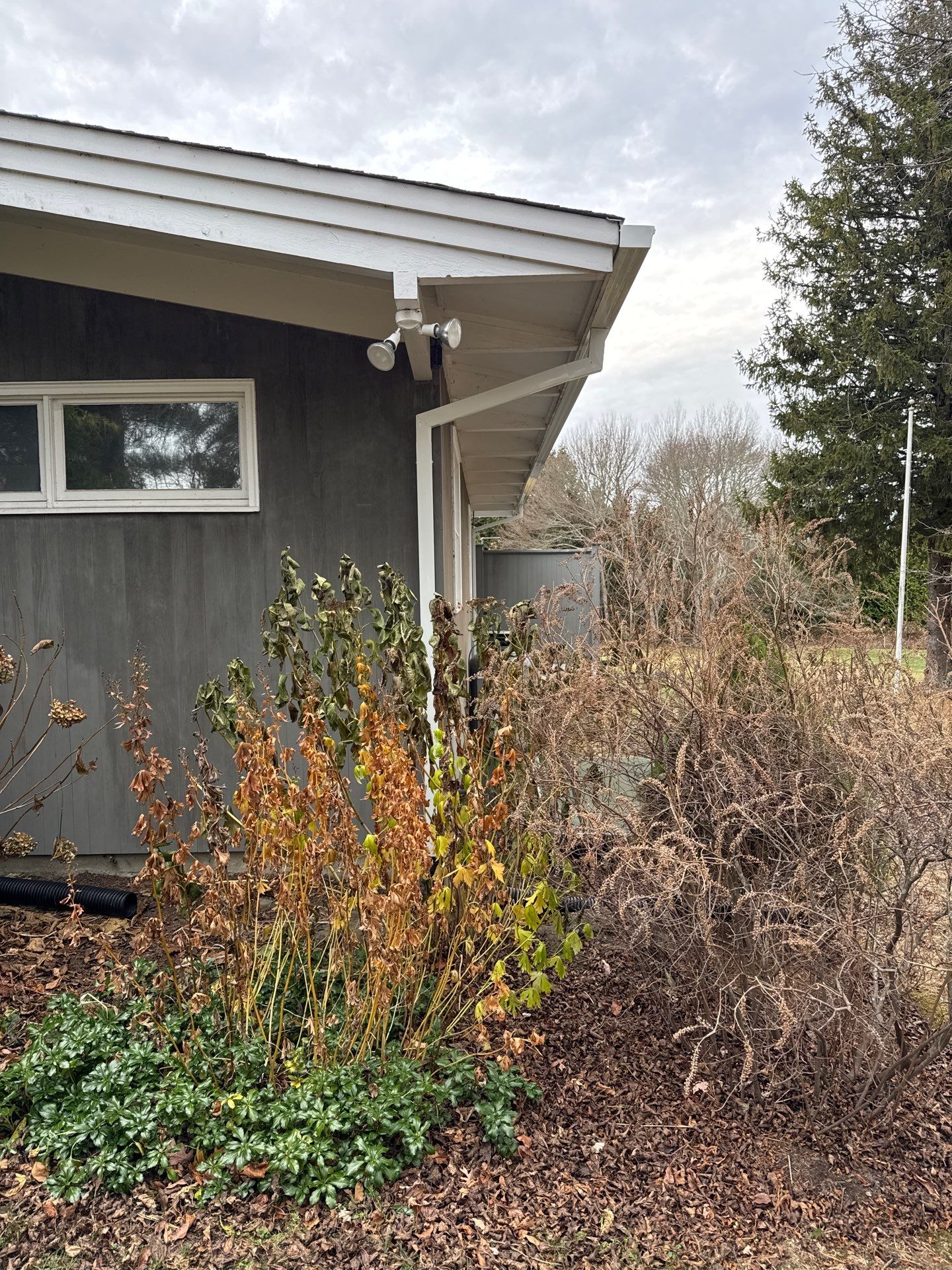 Gutter Installation using 5" Box Style Aluminum Gutter in Little Compton, RI. by Gutter Pro Enterprises