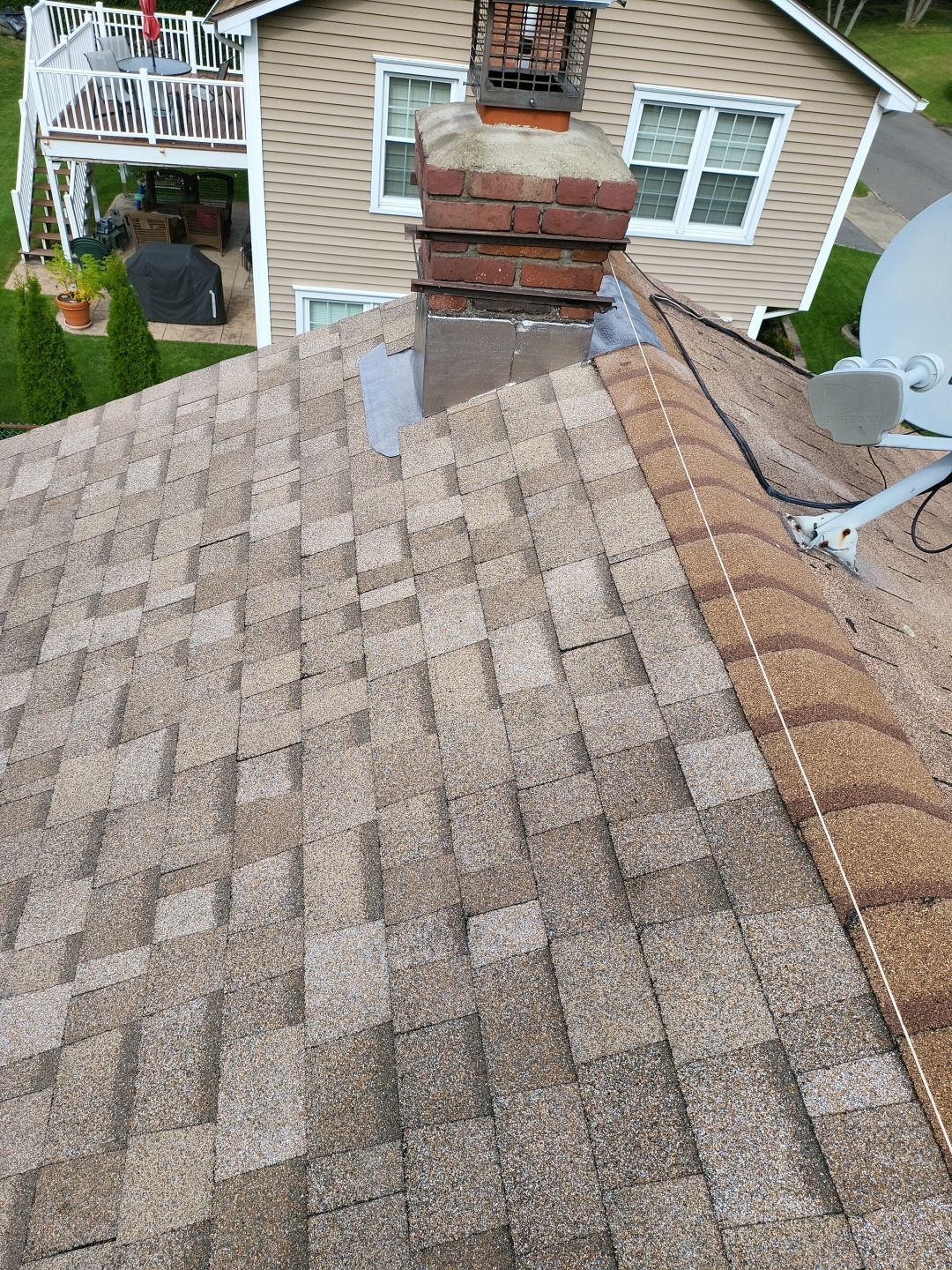 Residential Roofing Installation using Owens Corning TruDefinition Amber by A Plus Exterior