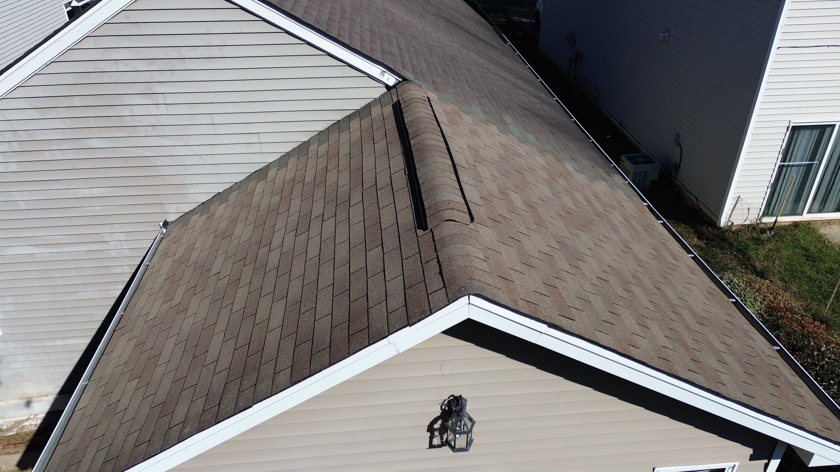 Roof replacement and interior repair by hail and wind damage by Just Brilliant Restoration JBR