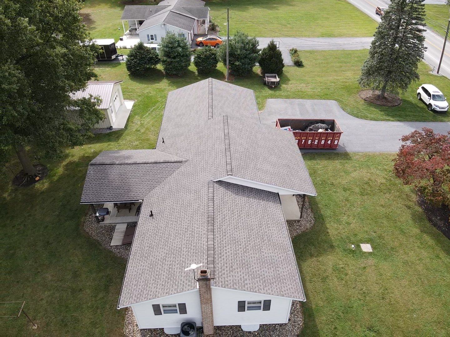Residential GAF Timberline HDZ Shingle Roof Installation in Walnut Bottom by Teflon Roofing