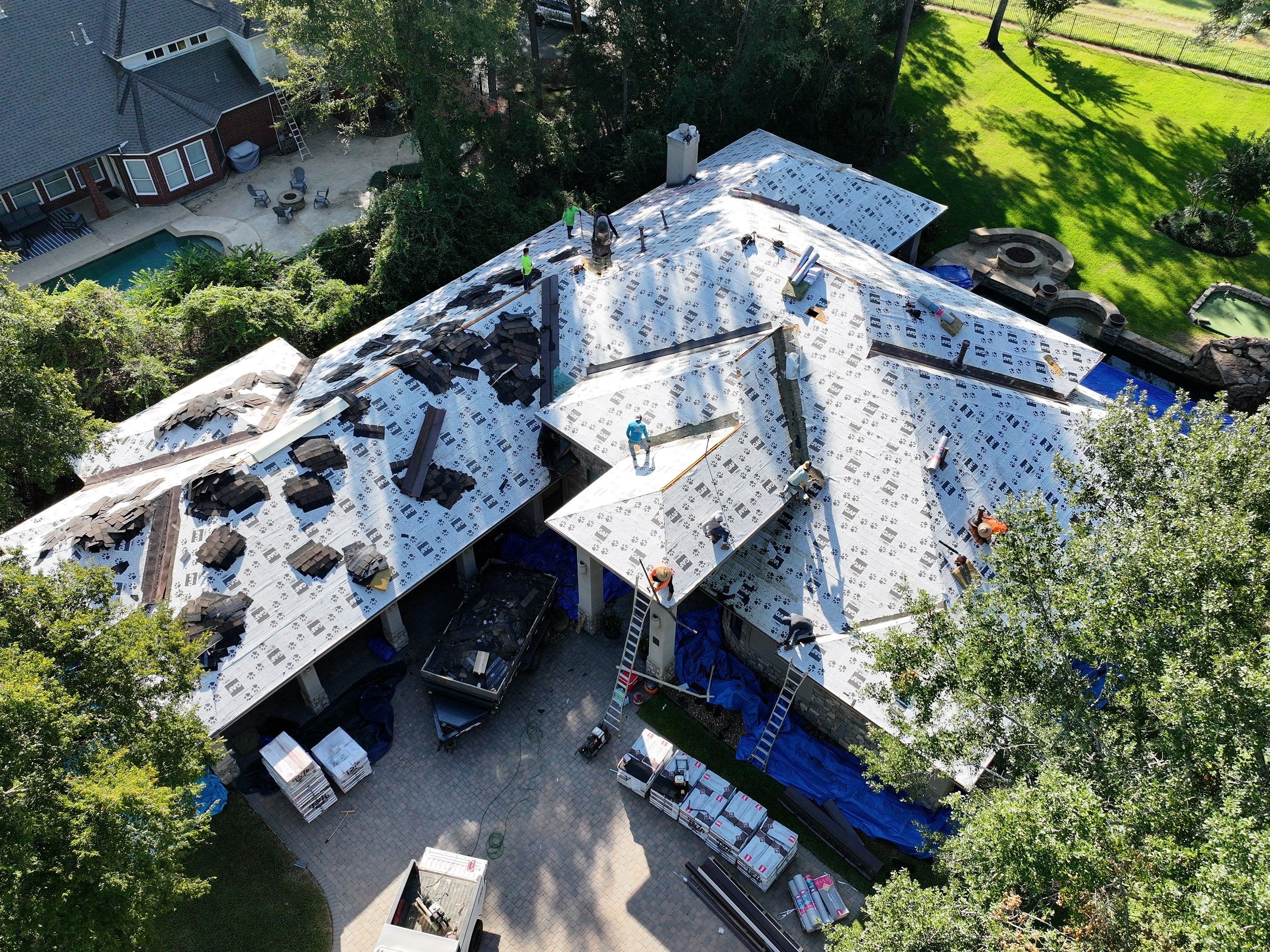 Residential Asphalt Shingle Roof Replacement in Spring, Texas by Abbott Roofing Company